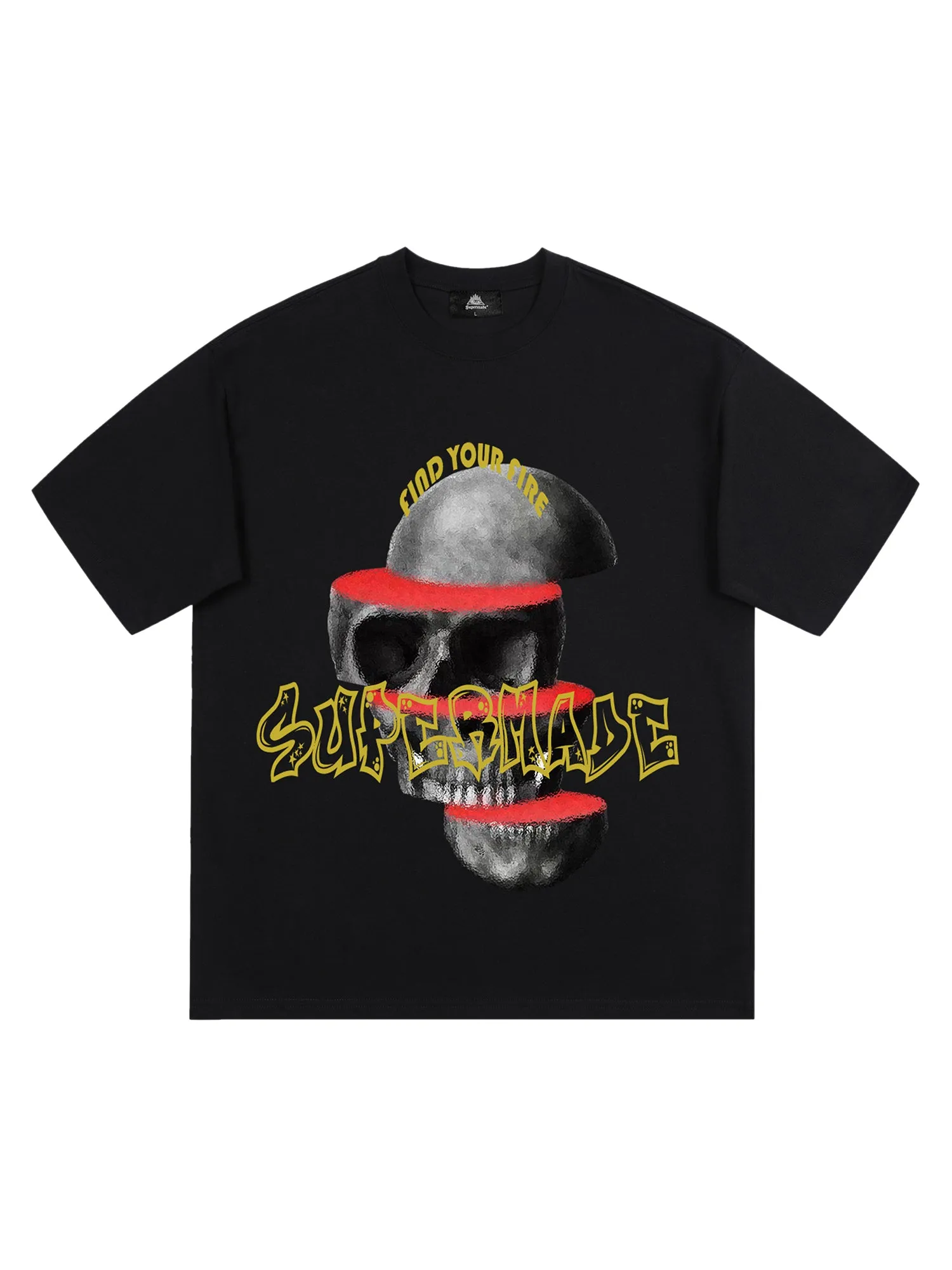 Thesupermade Skull Cut Desigrinted T-shirt sold by Thesupermade product image thumbnail 2