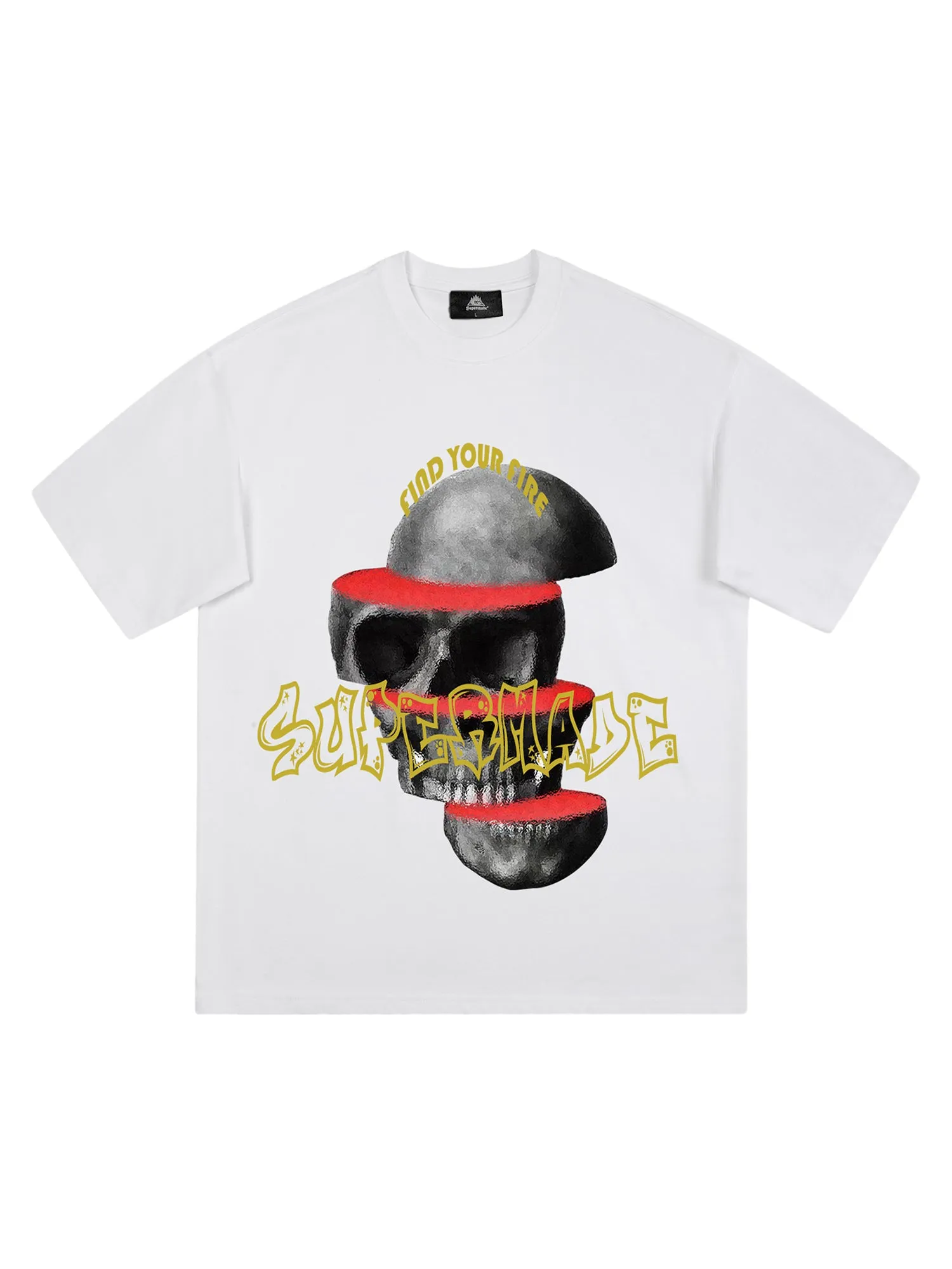 Thesupermade Skull Cut Desigrinted T-shirt sold by Thesupermade