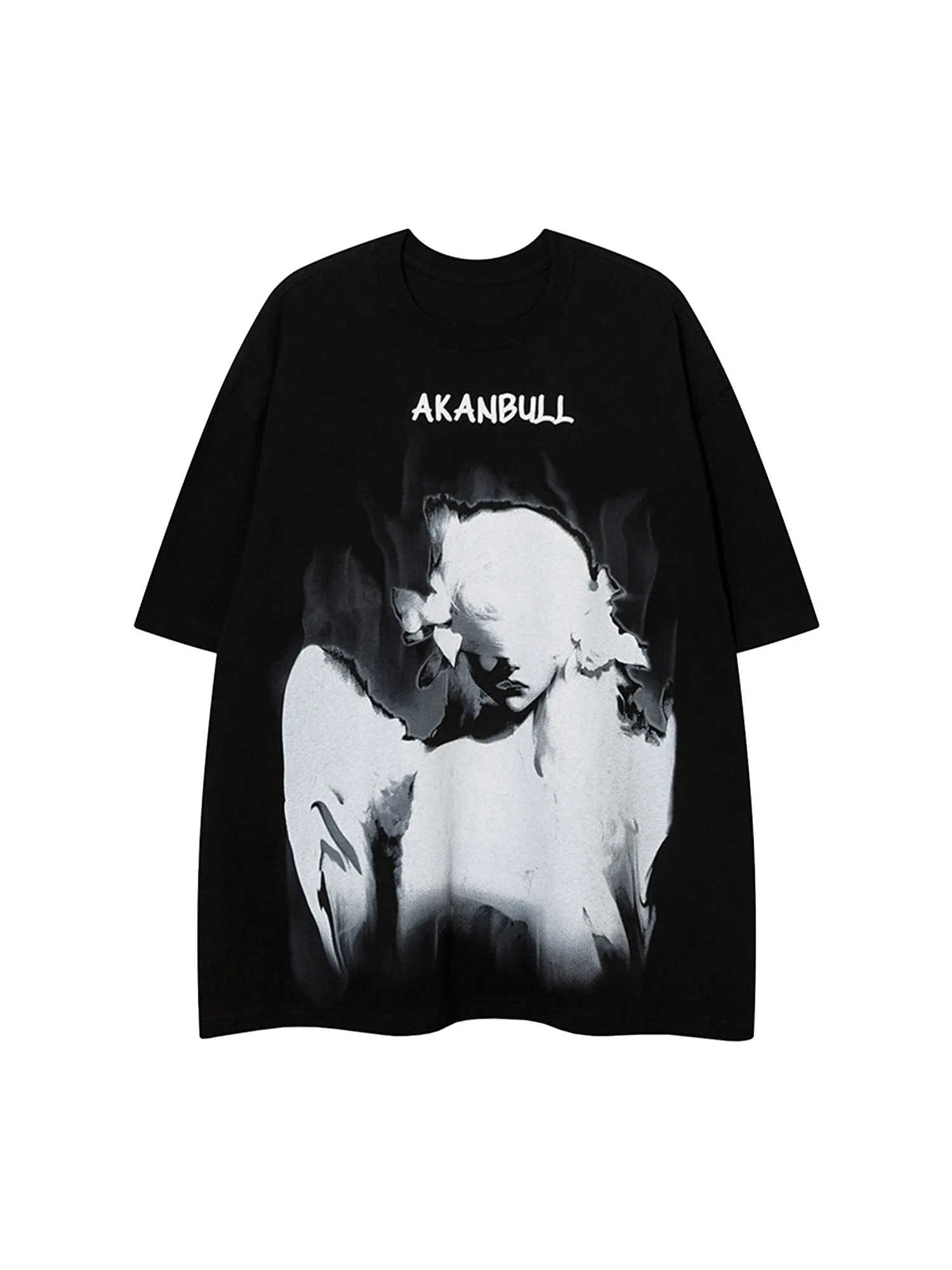 Dark Night Street Hip-hop Angel Girl Printed T-shirt sold by Thesupermade product image thumbnail 2