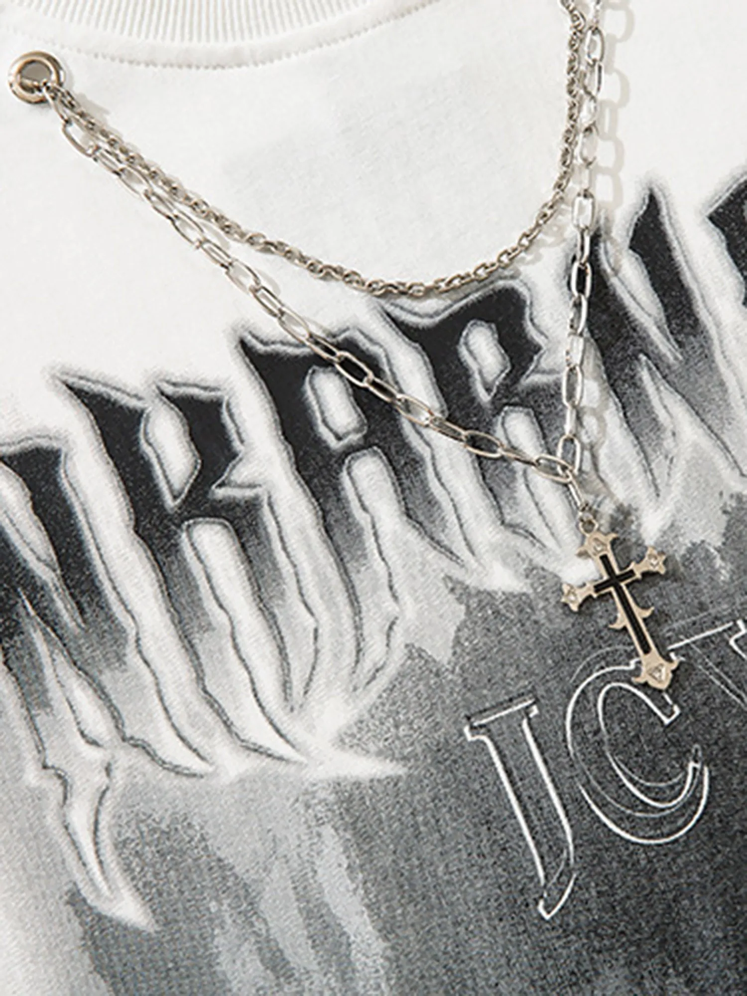 Vintage Gothic Metal Hanging T-shirt sold by Thesupermade product image thumbnail 5