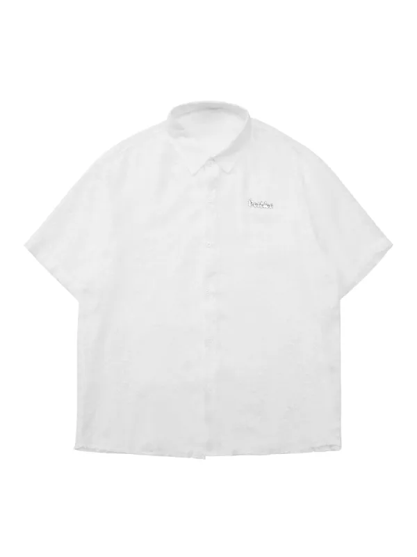 Thesupermade High Steet Textured Metal Button Shirt sold by Thesupermade