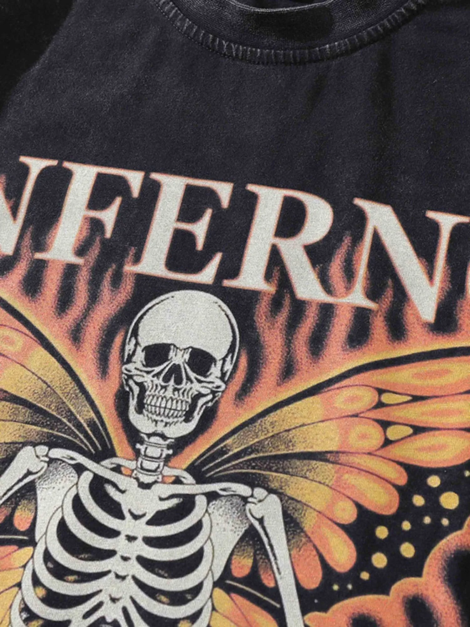 Thesupermade Vintage Skull Crew Neck Sweatshirt sold by Thesupermade product image thumbnail 4