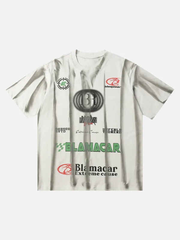 Thesupermade American Street Style Printed T-shirt sold by Thesupermade