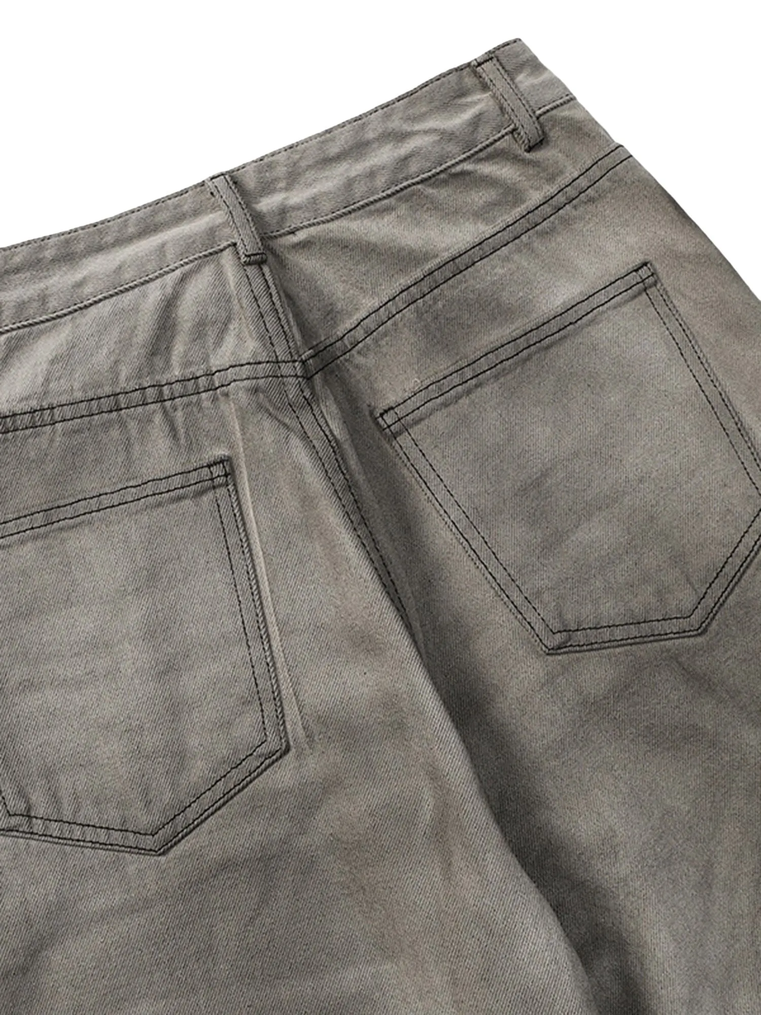 High Street Washed Distressed Straight Leg Jeans sold by Thesupermade product image thumbnail 4