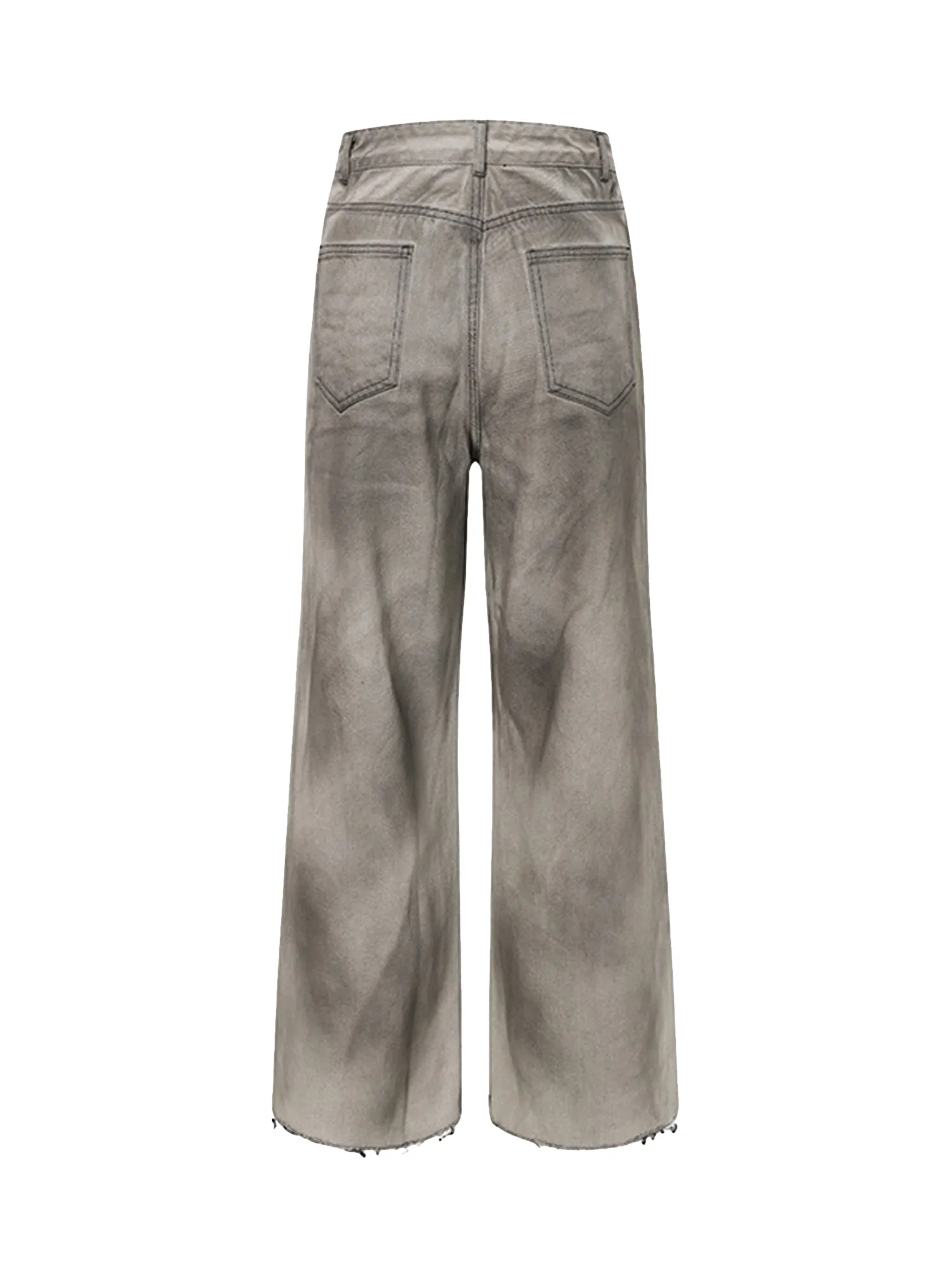 High Street Washed Distressed Straight Leg Jeans sold by Thesupermade product image thumbnail 2