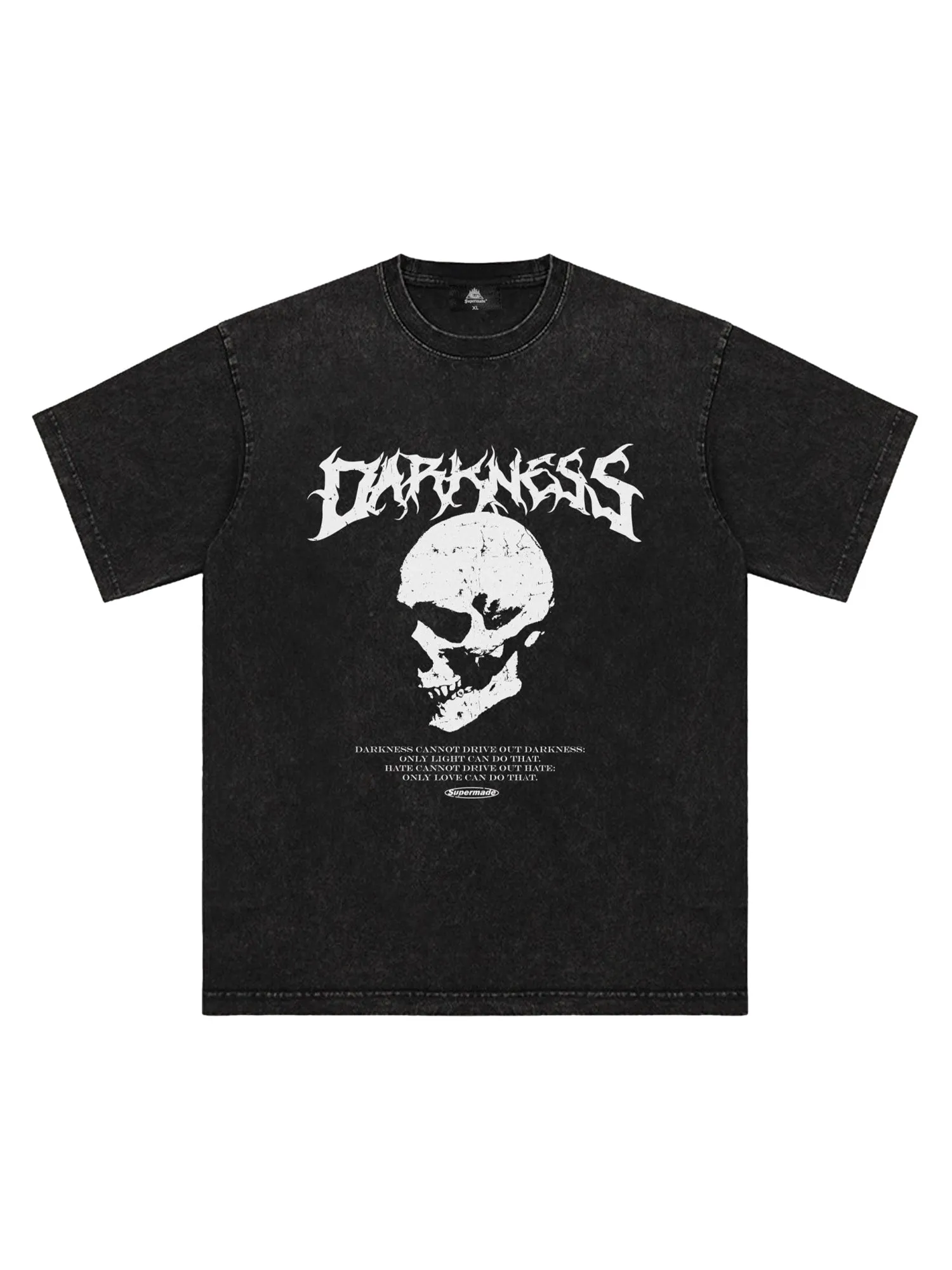 Thesupermade Washed Skull Print T-shirt sold by Thesupermade