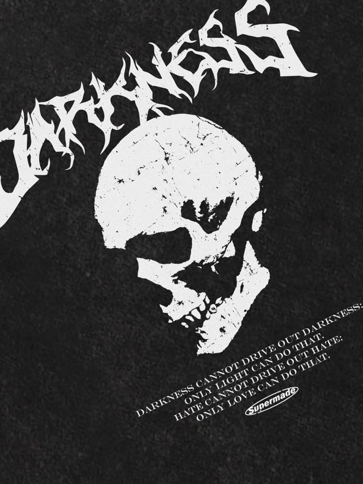 Thesupermade Washed Skull Print T-shirt sold by Thesupermade product image thumbnail 3