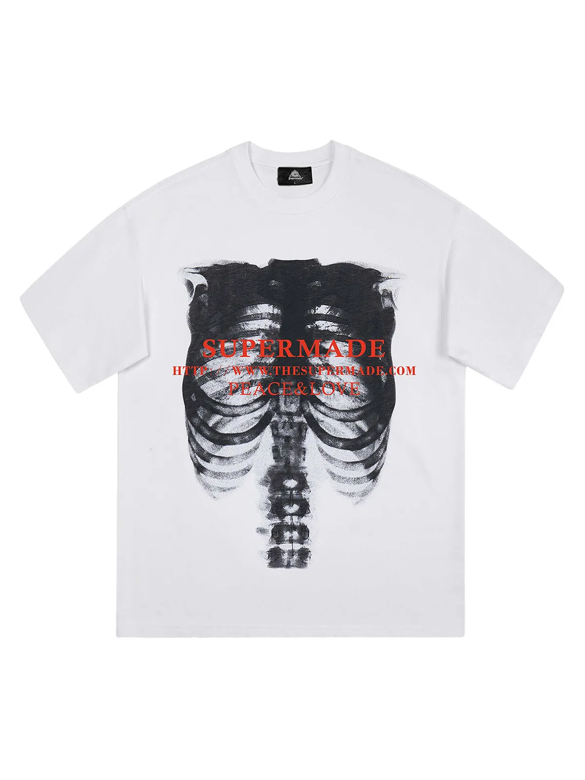 Thesupermade Skull Image Street Hip-Hop T-shirt - 2131 sold by Thesupermade