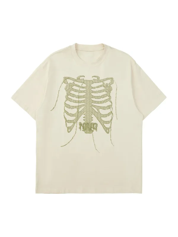 Thesupermade Street Skull Print T-shirt sold by Thesupermade