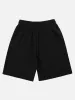 Thesupermade Foam Print Quirky Letters Casual Shorts sold by Thesupermade
