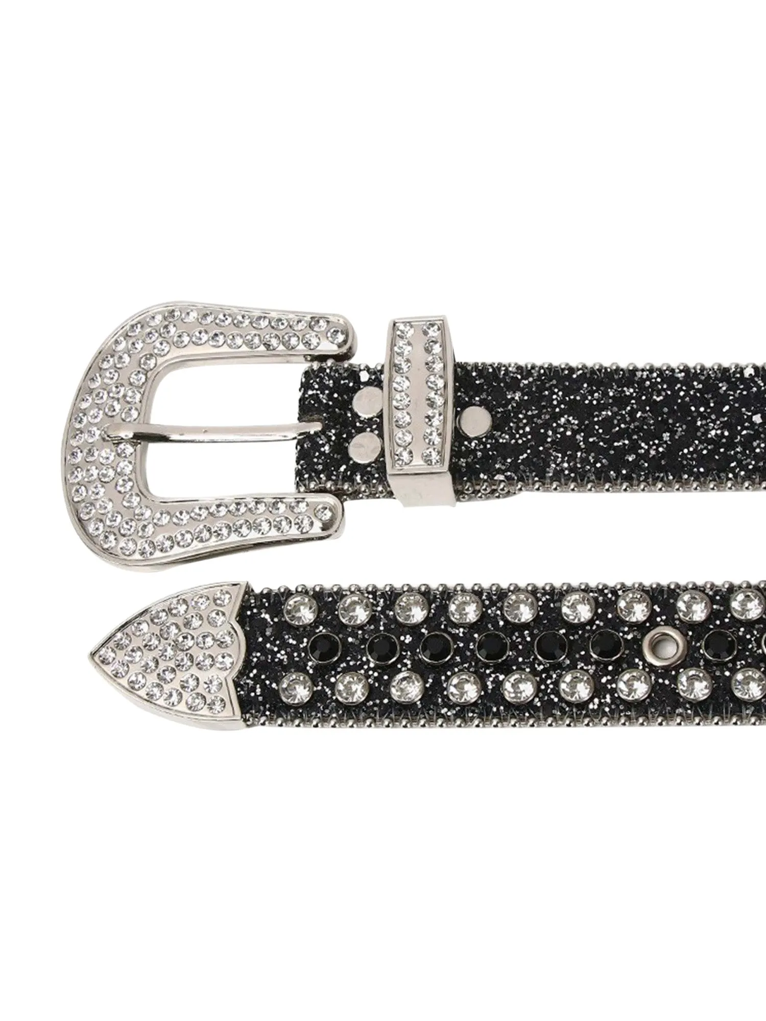 Thesupermade Studded Rhinestone Hip Hop Belt - 1691 sold by Thesupermade product image thumbnail 5