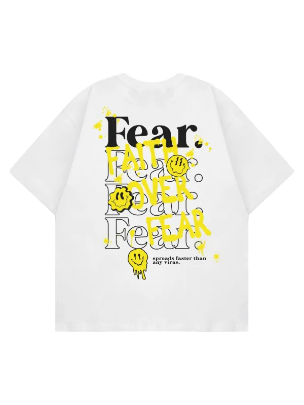 Thesupermade Smiley Graffiti Print T-Shirt sold by Thesupermade