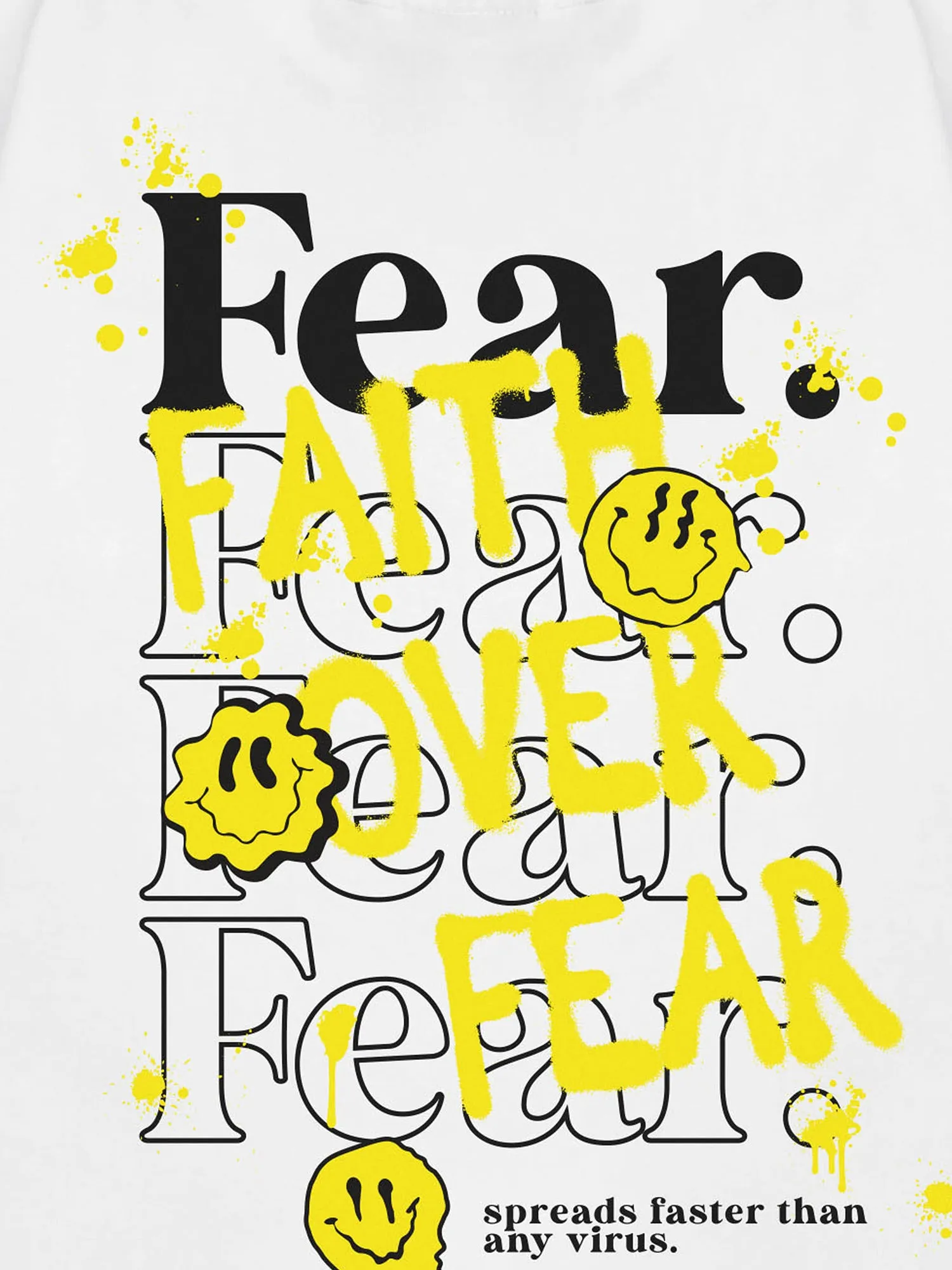 Thesupermade Smiley Graffiti Print T-Shirt sold by Thesupermade product image thumbnail 3