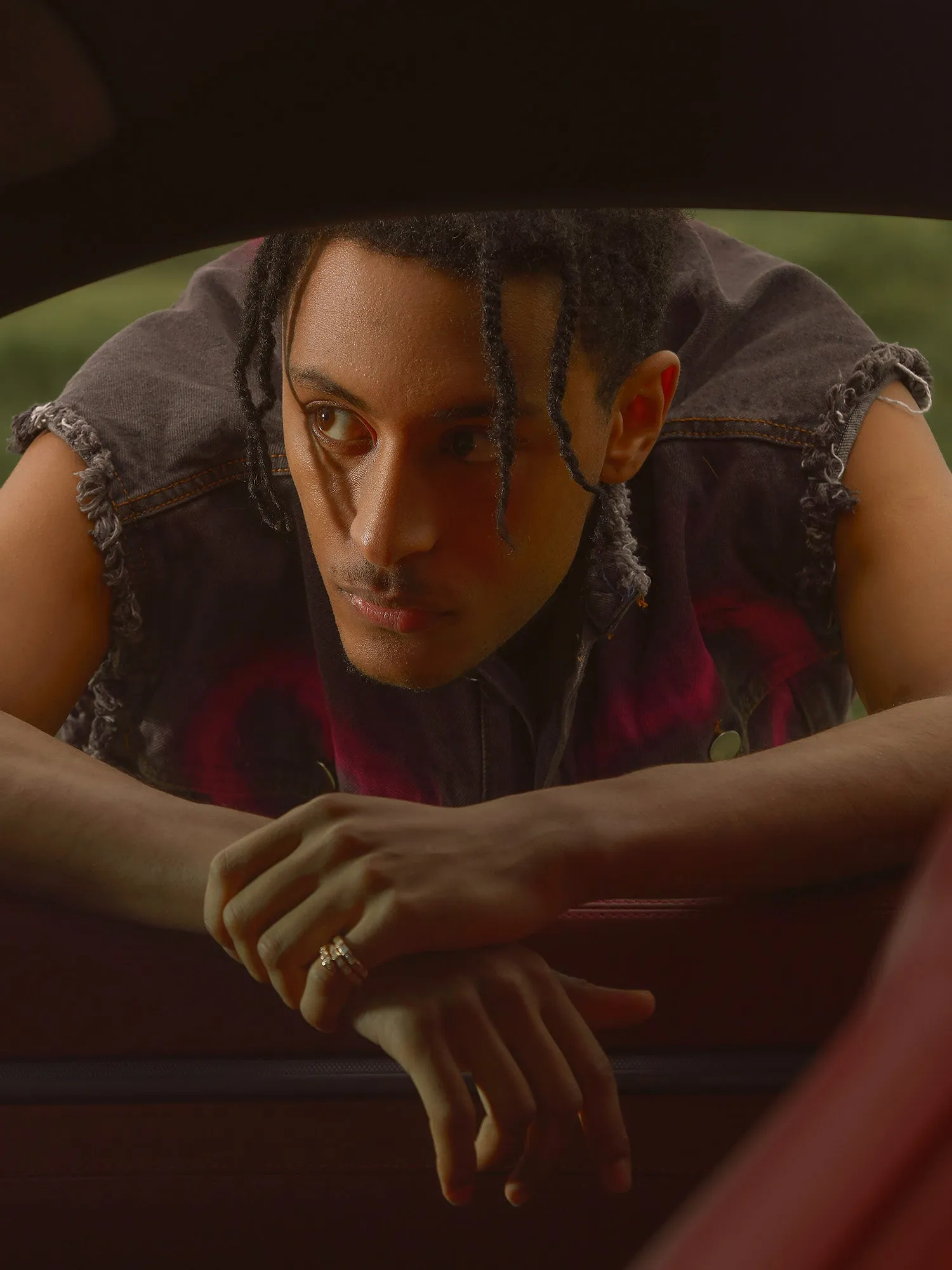 American Spray-painted Love Sleeveless Denim Jacket - 1972 sold by Thesupermade product image thumbnail 3