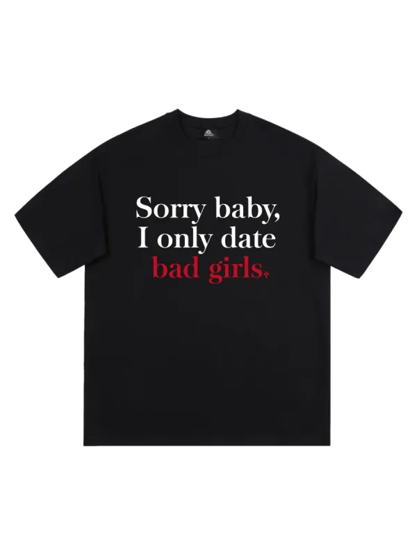 Thesupermade Fun Slogan Print T-shirt - 1799 sold by Thesupermade