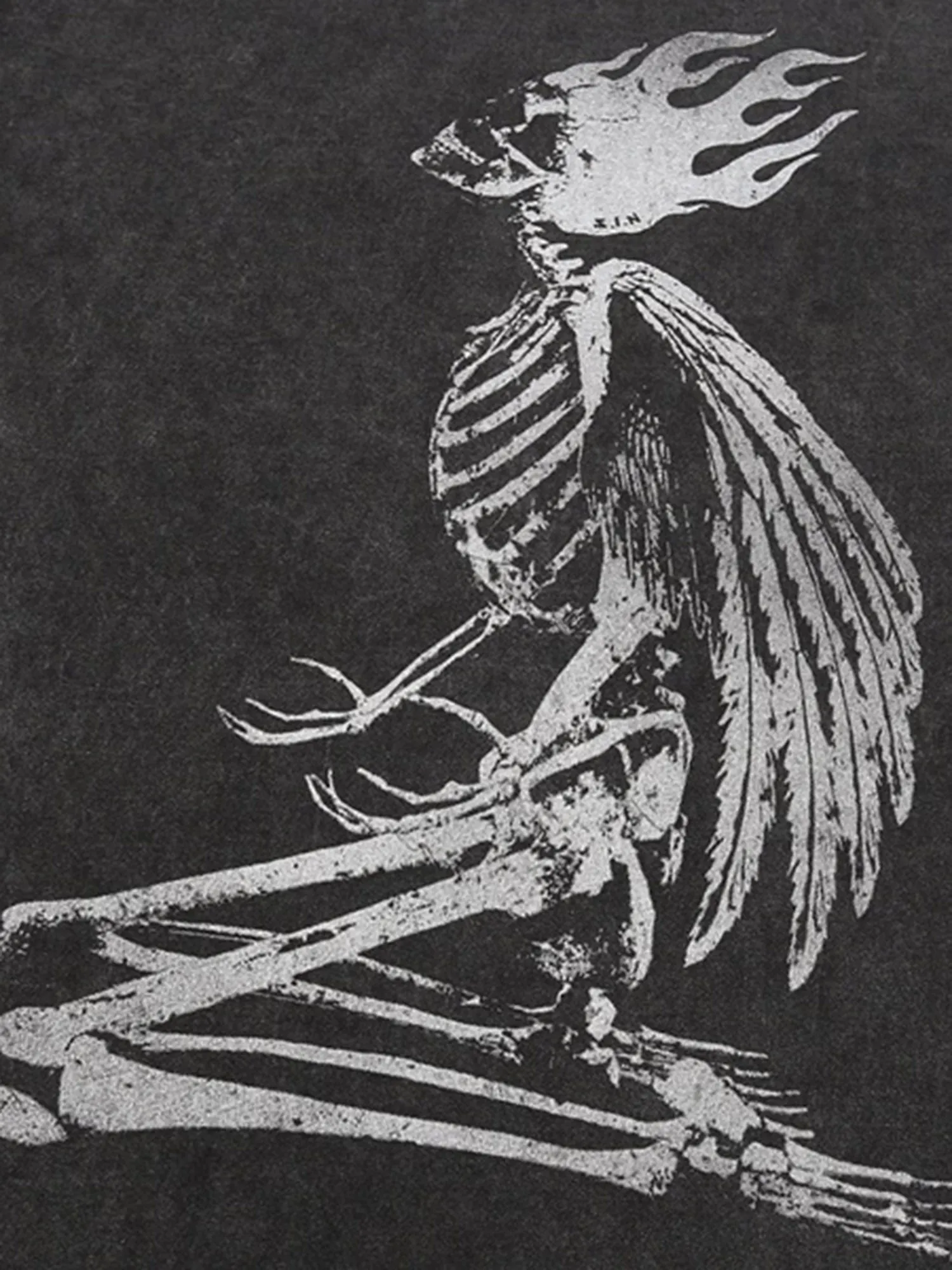 Retro Street West Coast Skeleton Hip Hop T-shirt sold by Thesupermade product image thumbnail 3