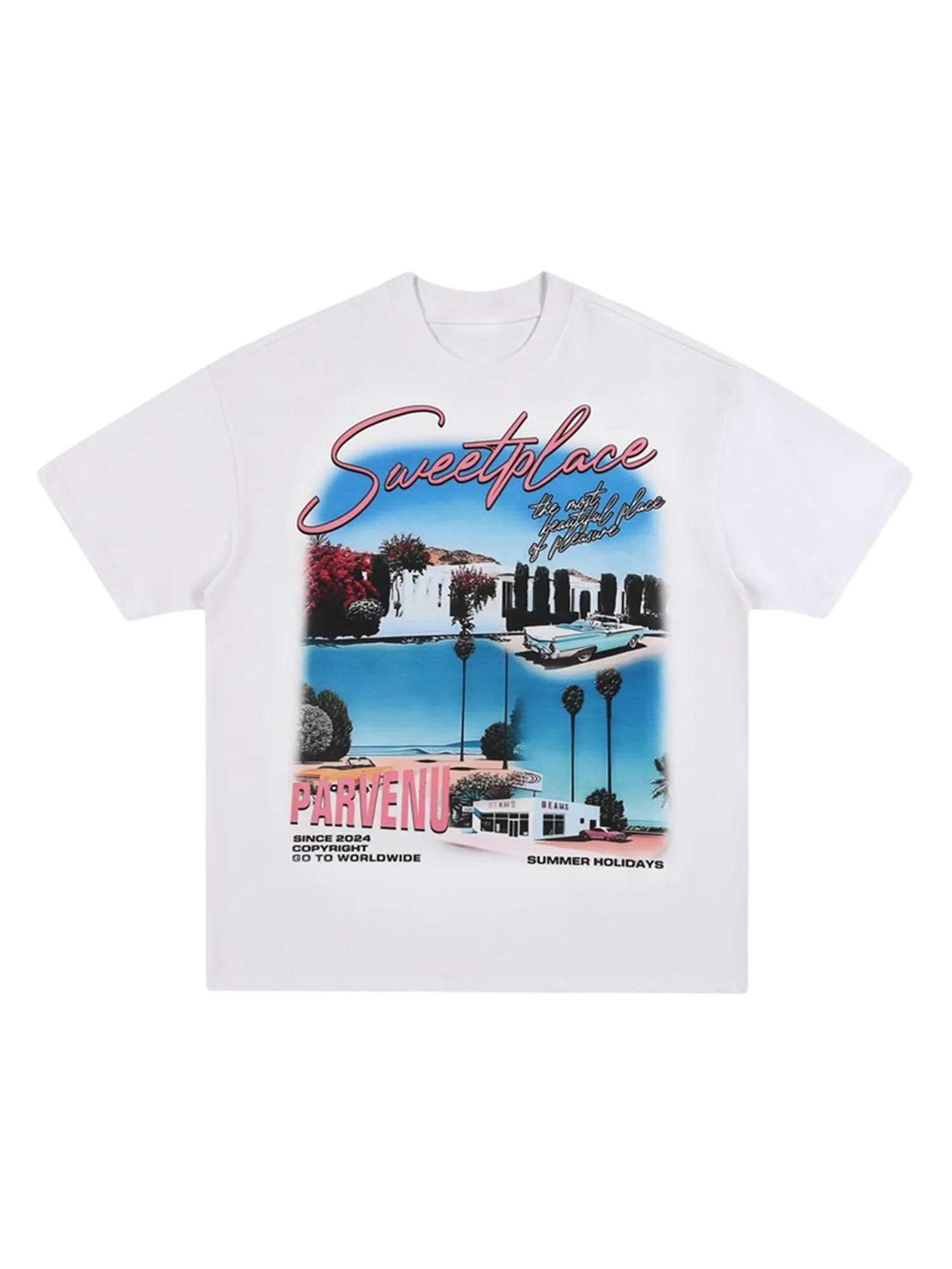 Oversize West Coast California Street T-shirt sold by Thesupermade