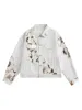 Thesupermade American Retro Lace Patchwork Denim Jacket sold by Thesupermade