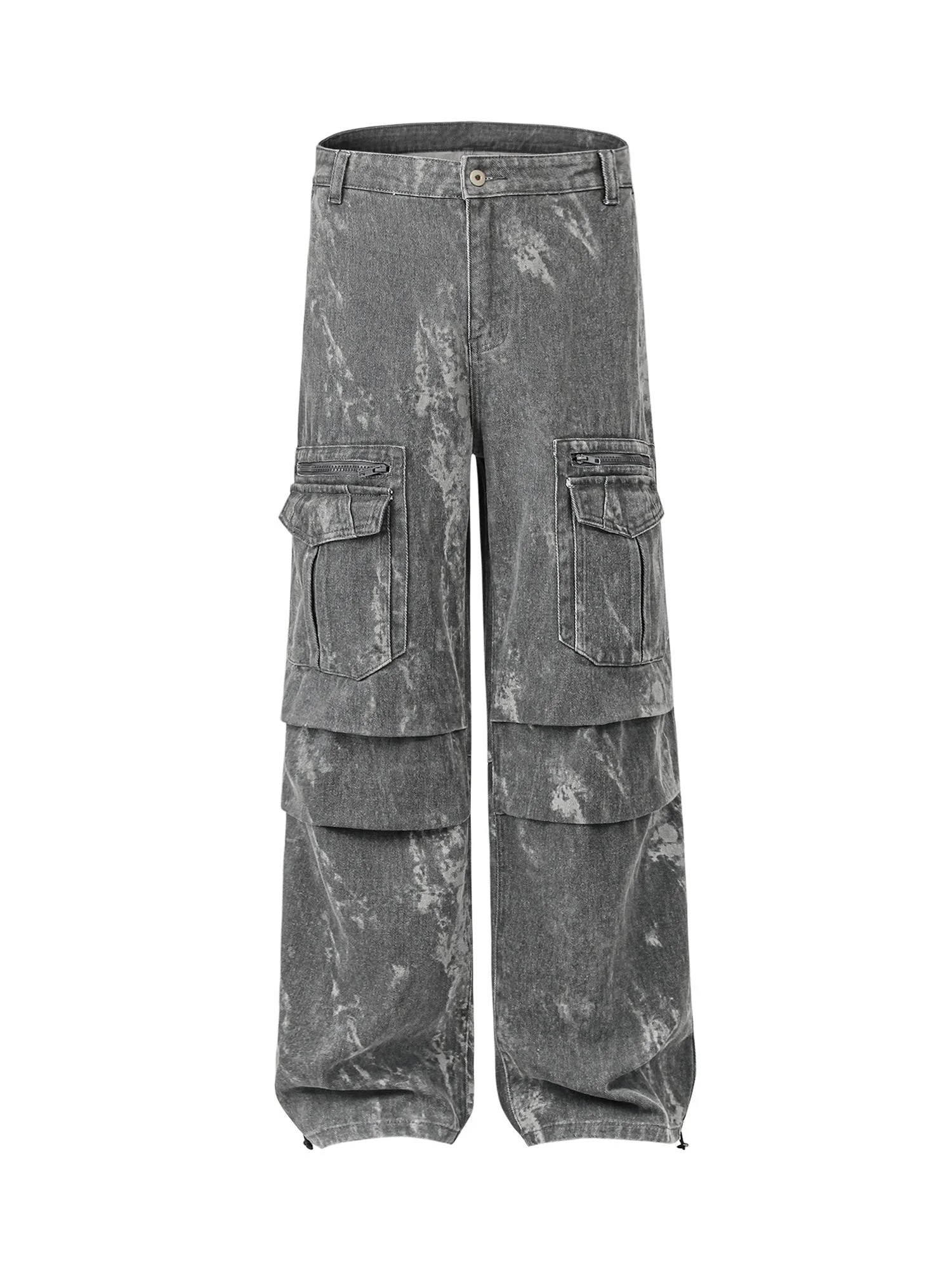 Thesupermade High Street Hip-hop Distressed Washed Work Jeans sold by Thesupermade