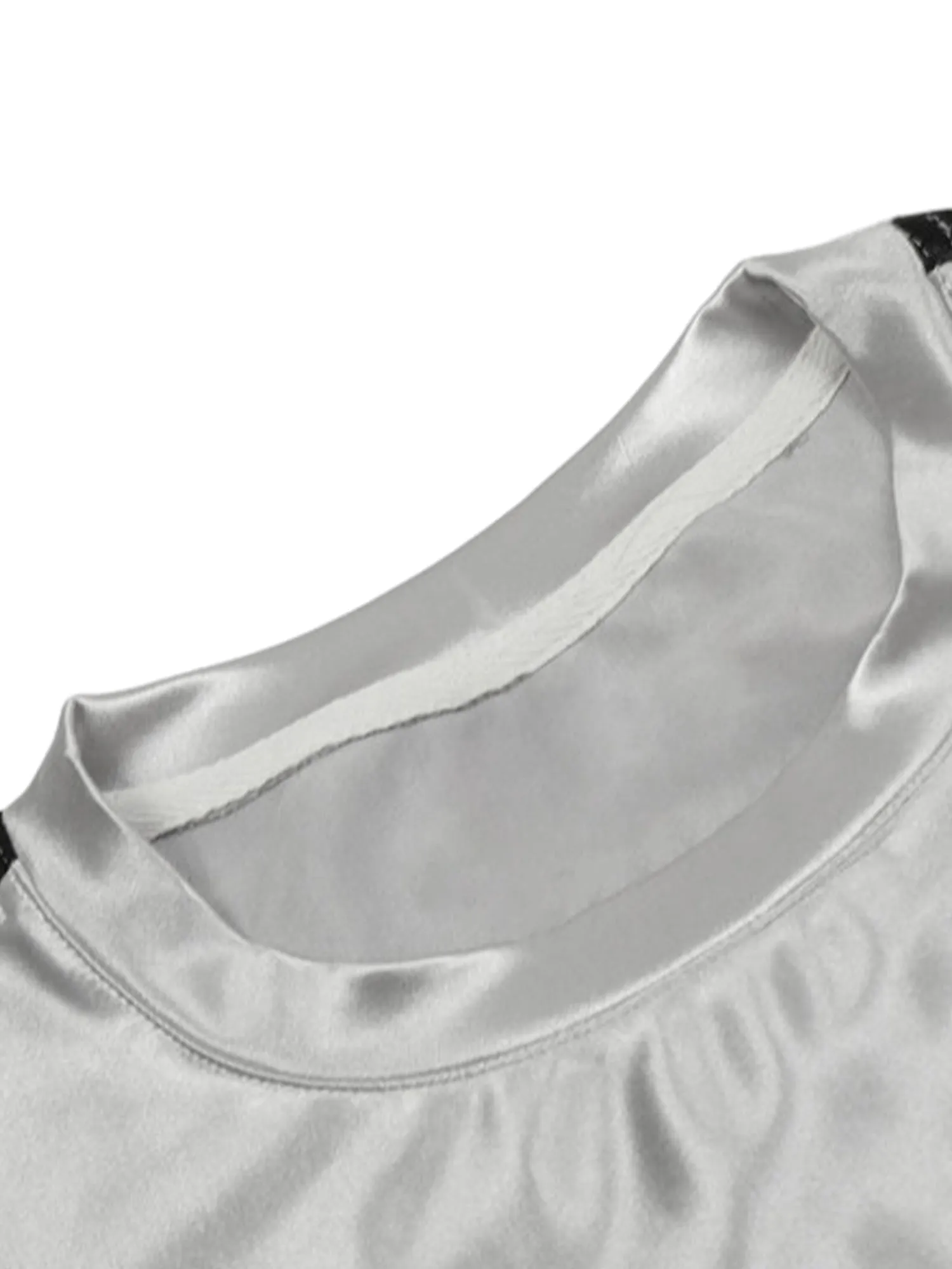 Thesupermade American Retro Patchwork Print Long-sleeved T-shirt sold by Thesupermade product image thumbnail 3