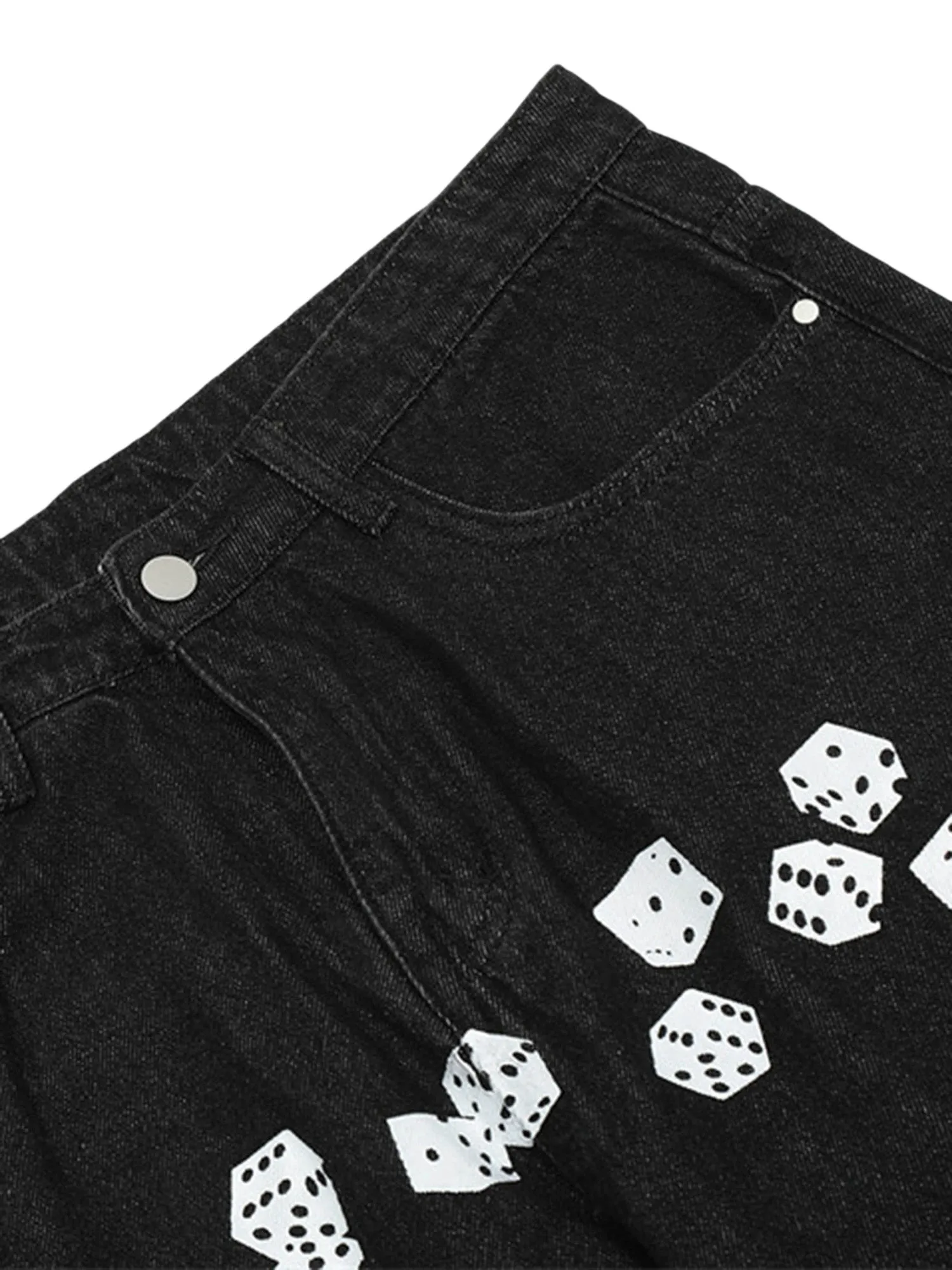 Thesupermade Vintage Dice Print Jeans sold by Thesupermade product image thumbnail 3