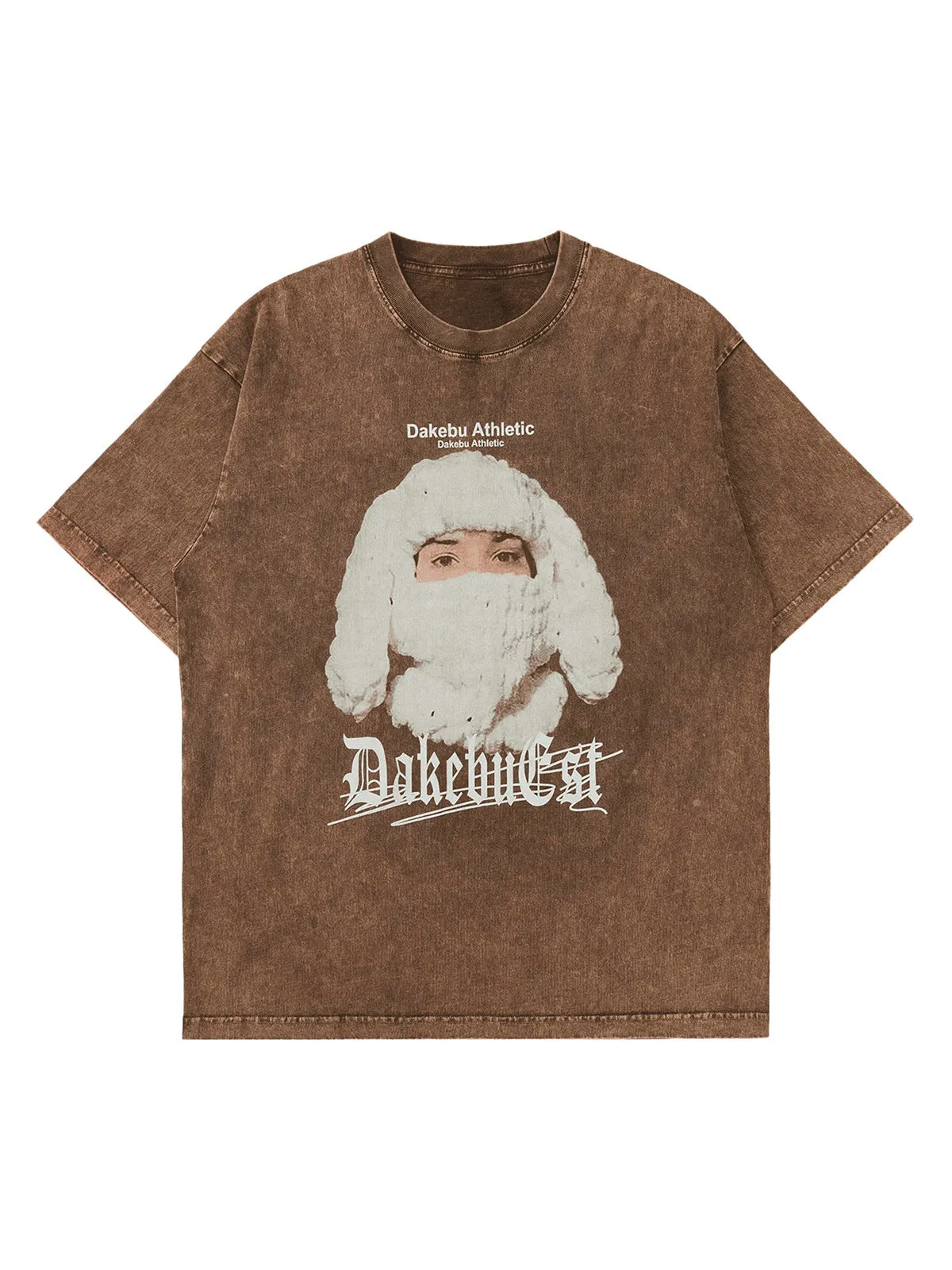 Thesupermade Portrait Washed Distressed Street Rap T-shirt sold by Thesupermade