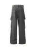 Thesupermade Retro Detachable Strap Multi-Pocket Jeans sold by Thesupermade