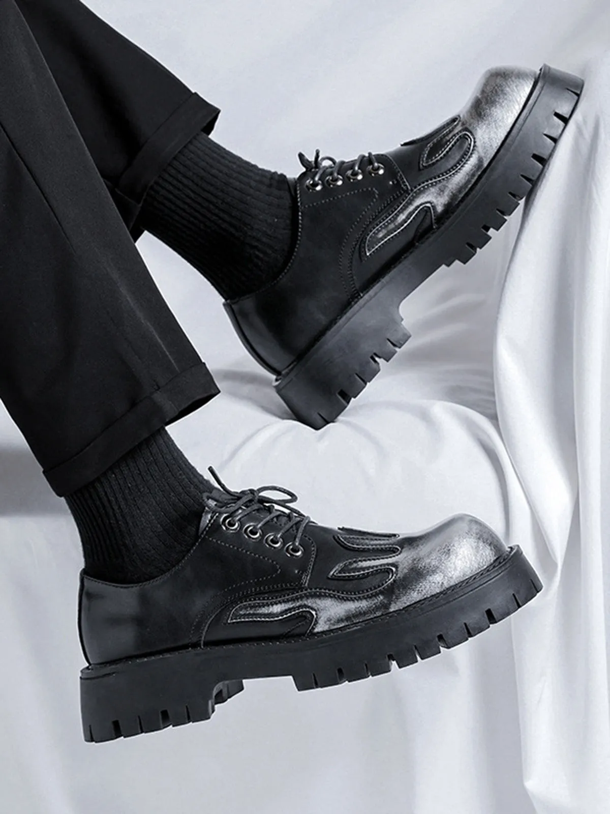 Thesupermade High Street Flame Leather Shoes - 2219 sold by Thesupermade product image thumbnail 5