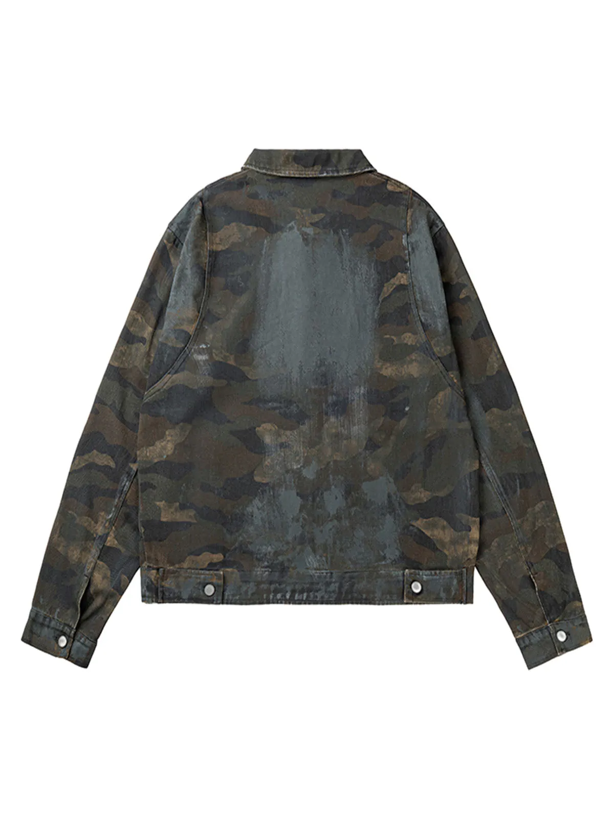 Thesupermade Mud-dyed Distressed Camouflage Jacket sold by Thesupermade product image thumbnail 2