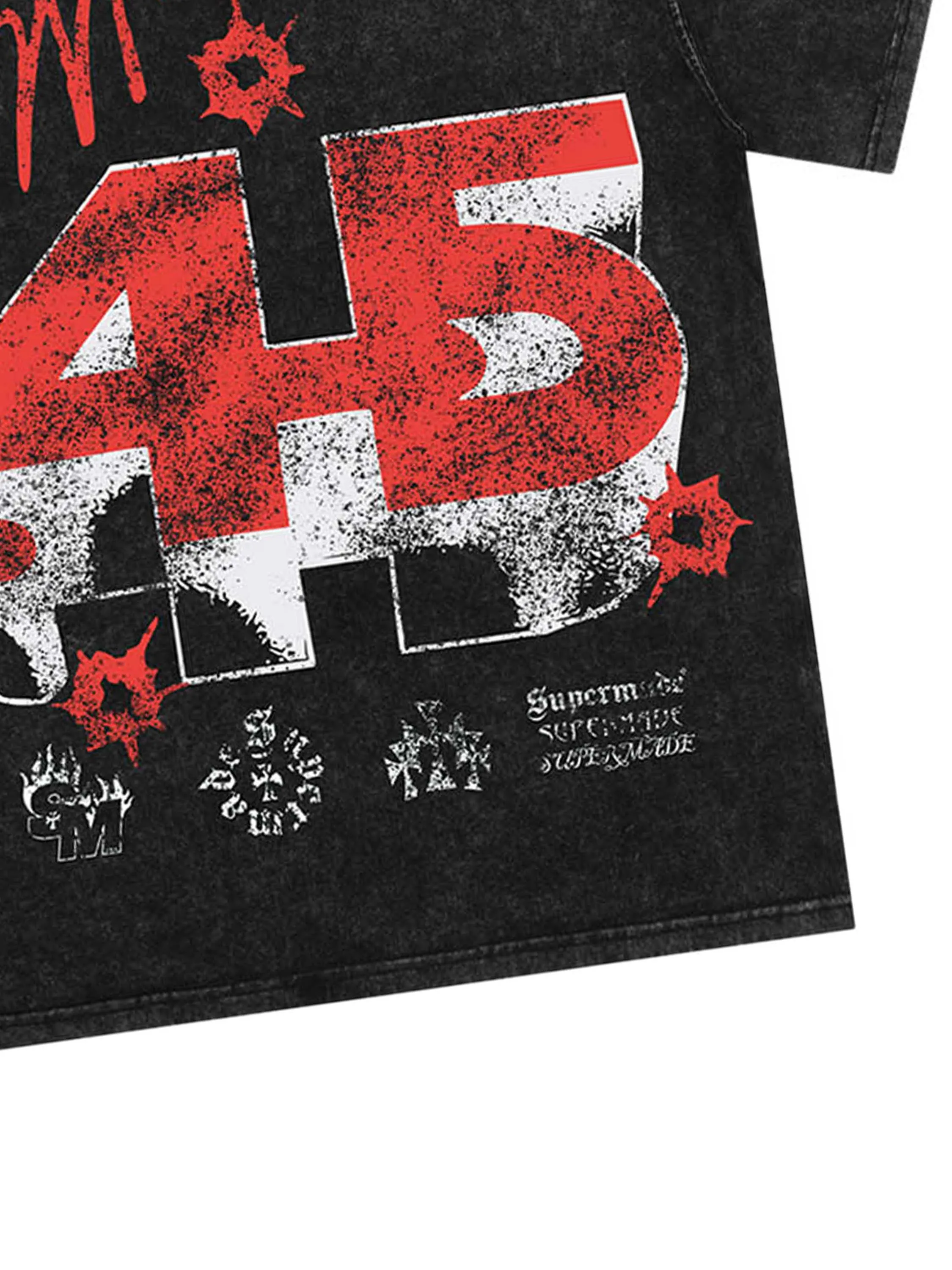 Thesupermade Gunshot Mottled Hip Hop T-shirt sold by Thesupermade product image thumbnail 5