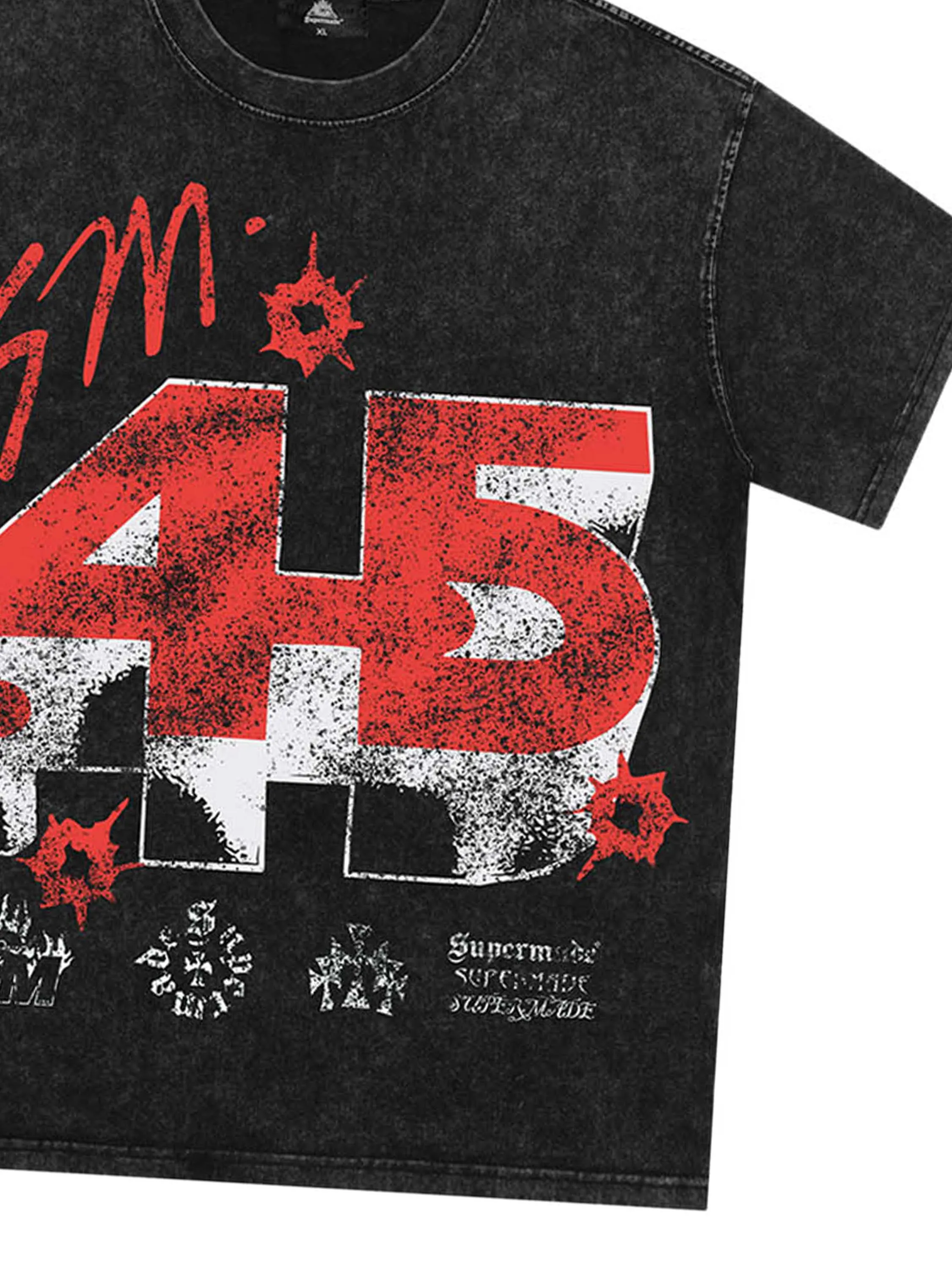 Thesupermade Gunshot Mottled Hip Hop T-shirt sold by Thesupermade product image thumbnail 3