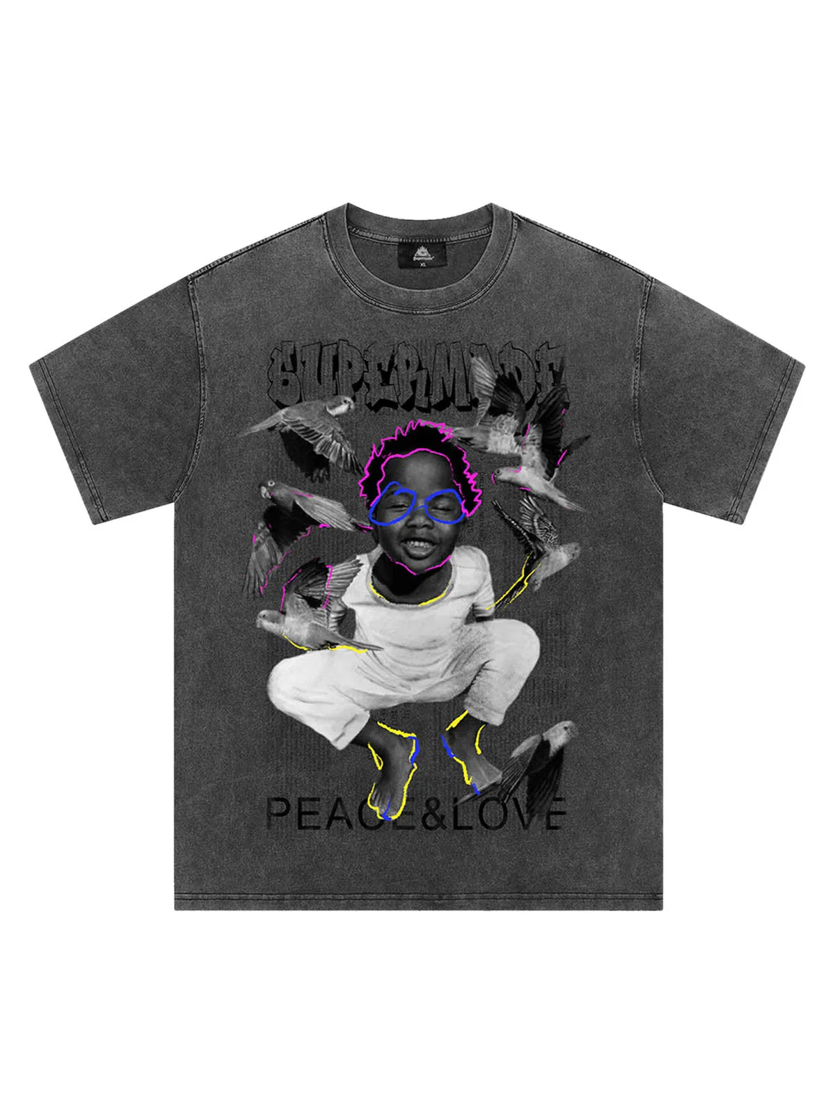 Thesupermade Street Painted Peace Dove T-shirt sold by Thesupermade