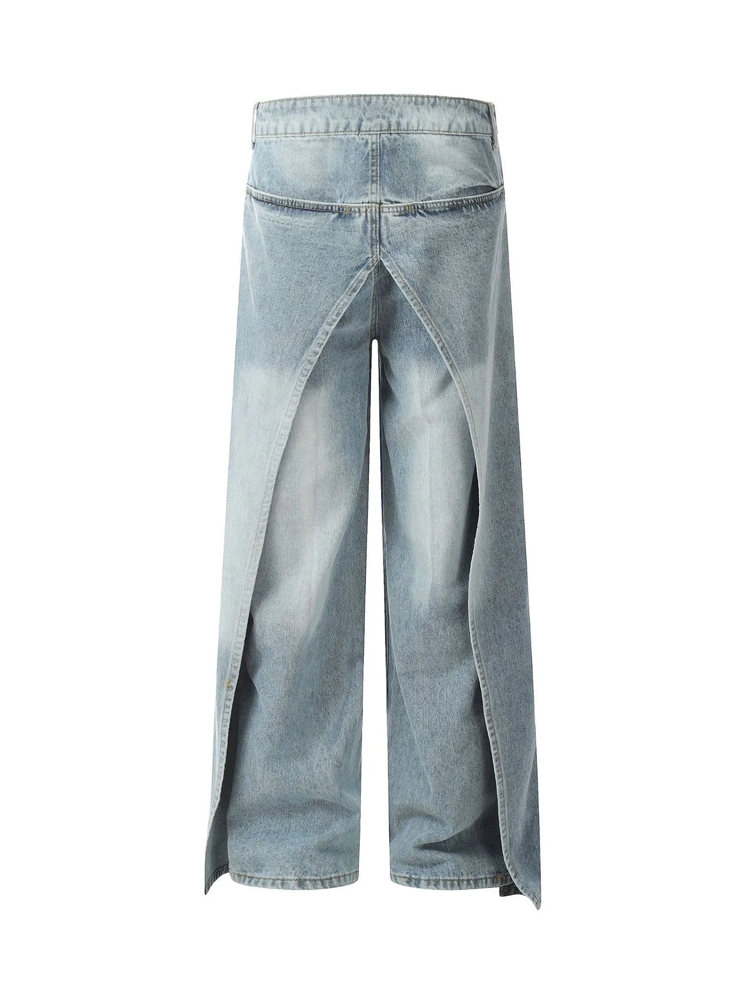 Thesupermade Reverse Design Patchwork Washed Jeans - 2189 sold by Thesupermade product image thumbnail 3