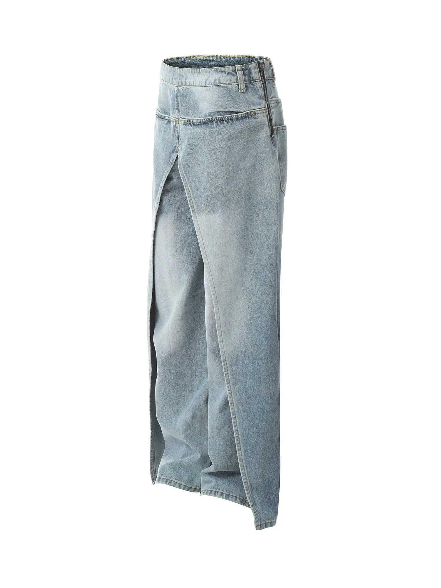 Thesupermade Reverse Design Patchwork Washed Jeans - 2189 sold by Thesupermade product image thumbnail 2