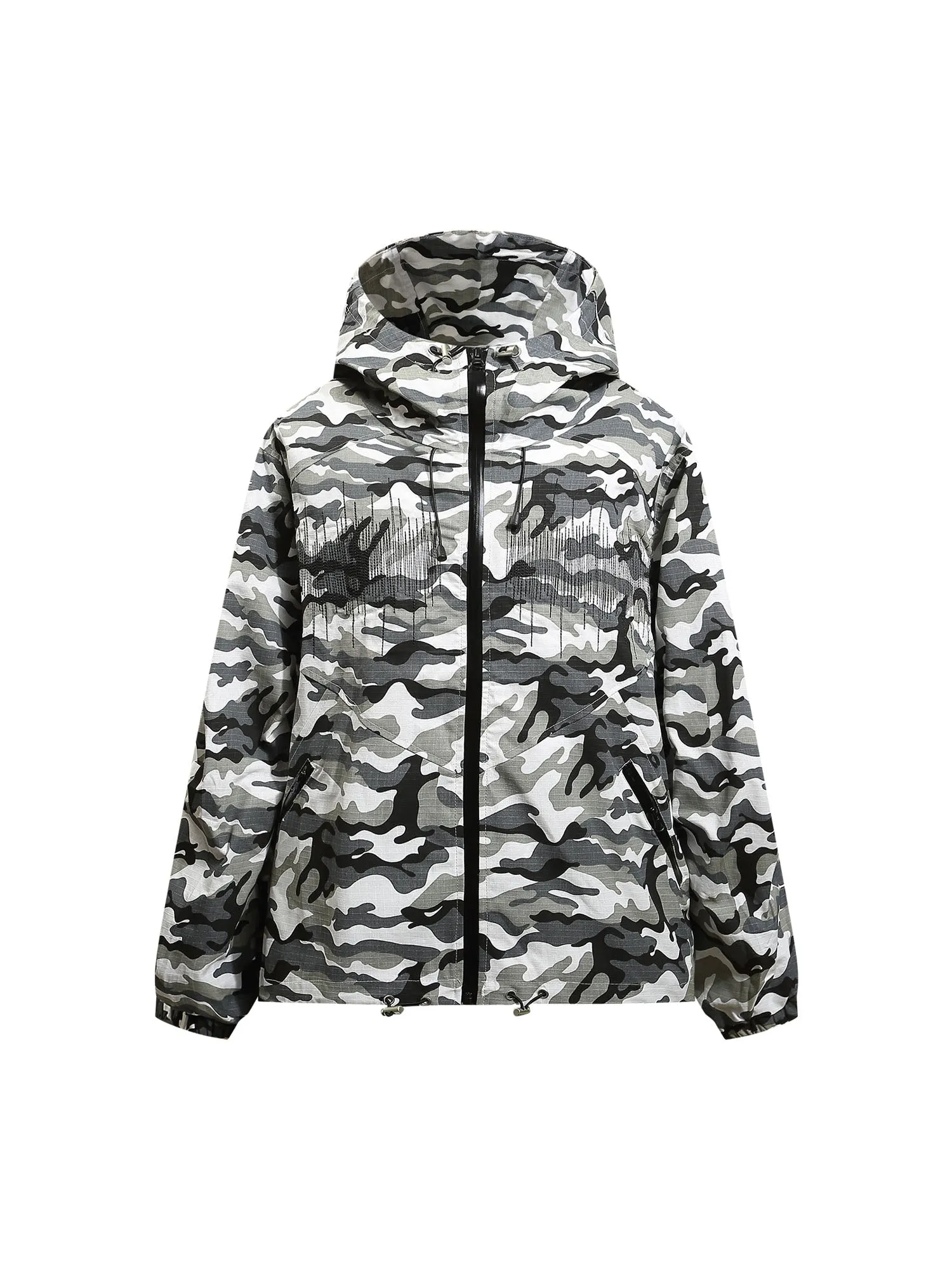 Thesupermade Hip-hop Snow Camouflage Embroidery Jacket - 2222 sold by Thesupermade