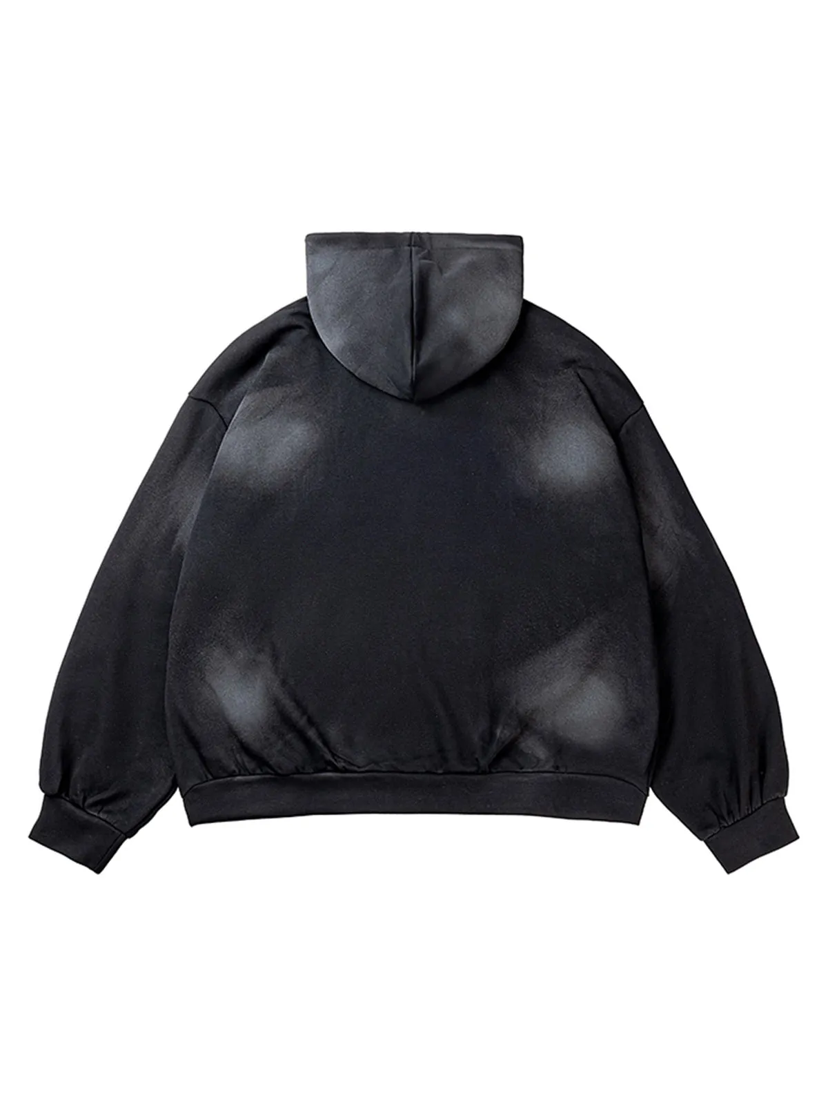 Thesupermade Washed Spray Printed Vintage Hoodies sold by Thesupermade product image thumbnail 3