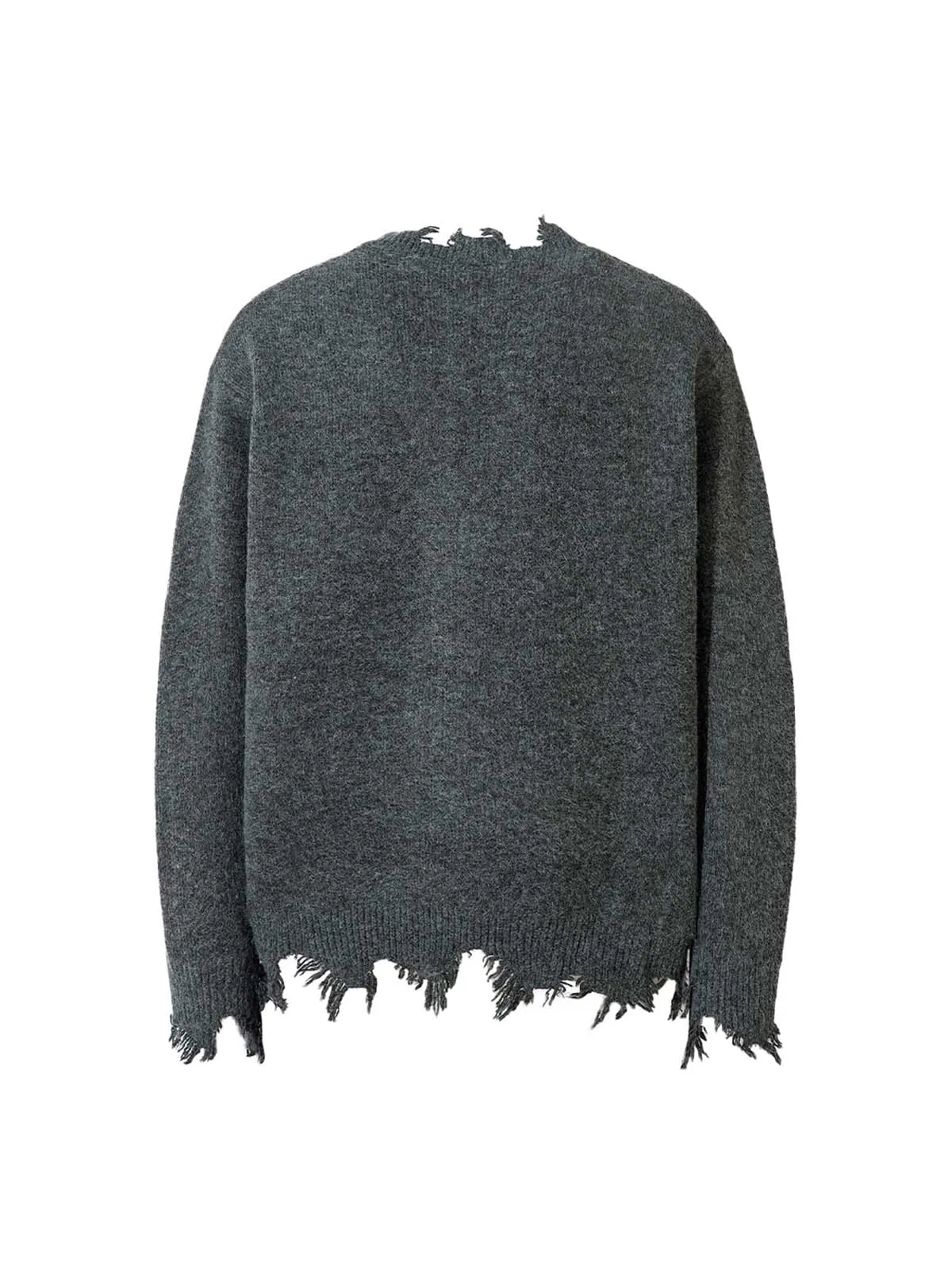 Distressed Quarter Zip Sweater sold by Thesupermade product image thumbnail 4