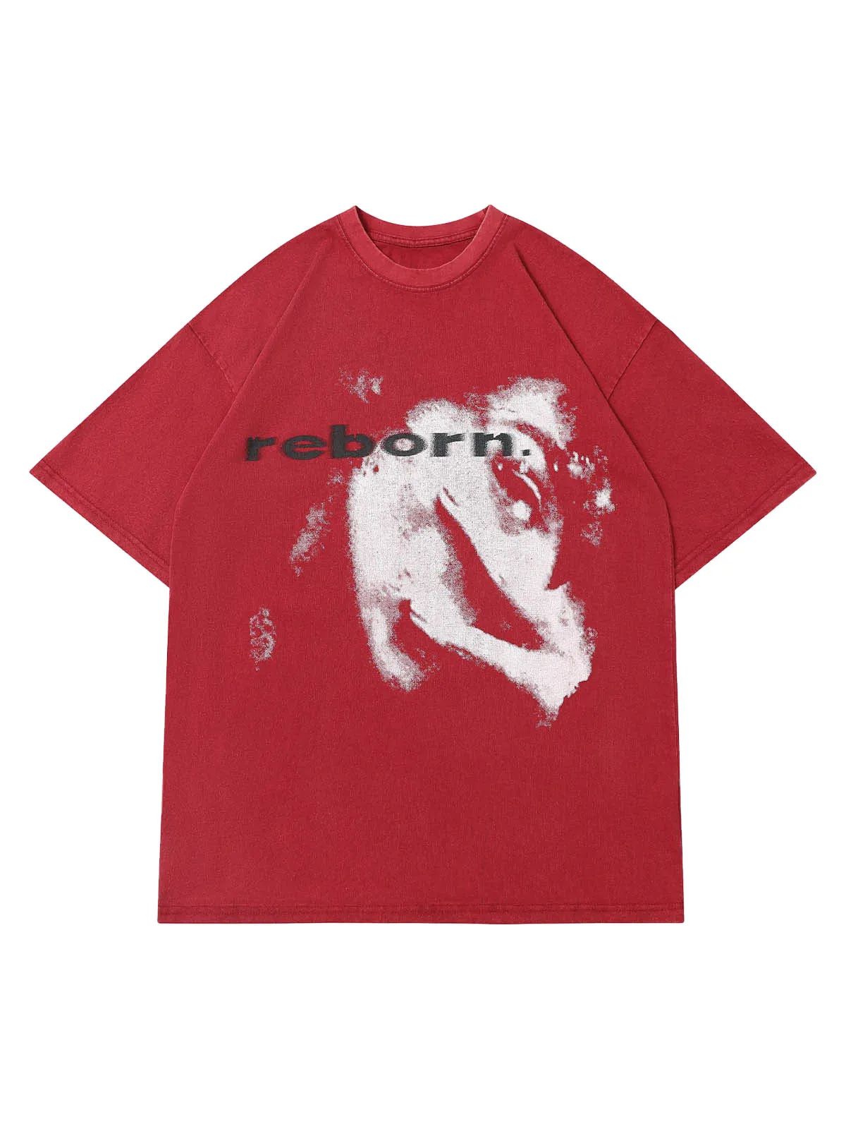 Thesupermade Skull Print Crew Neck T-shirt sold by Thesupermade product image thumbnail 2