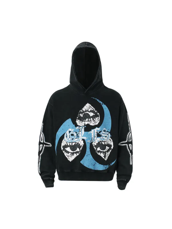Thesupermade Triple Eye Graphic Hoodies sold by Thesupermade