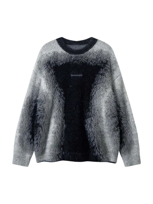 Thesupermade Contrast Color Mohair Sweater - 2194 sold by Thesupermade
