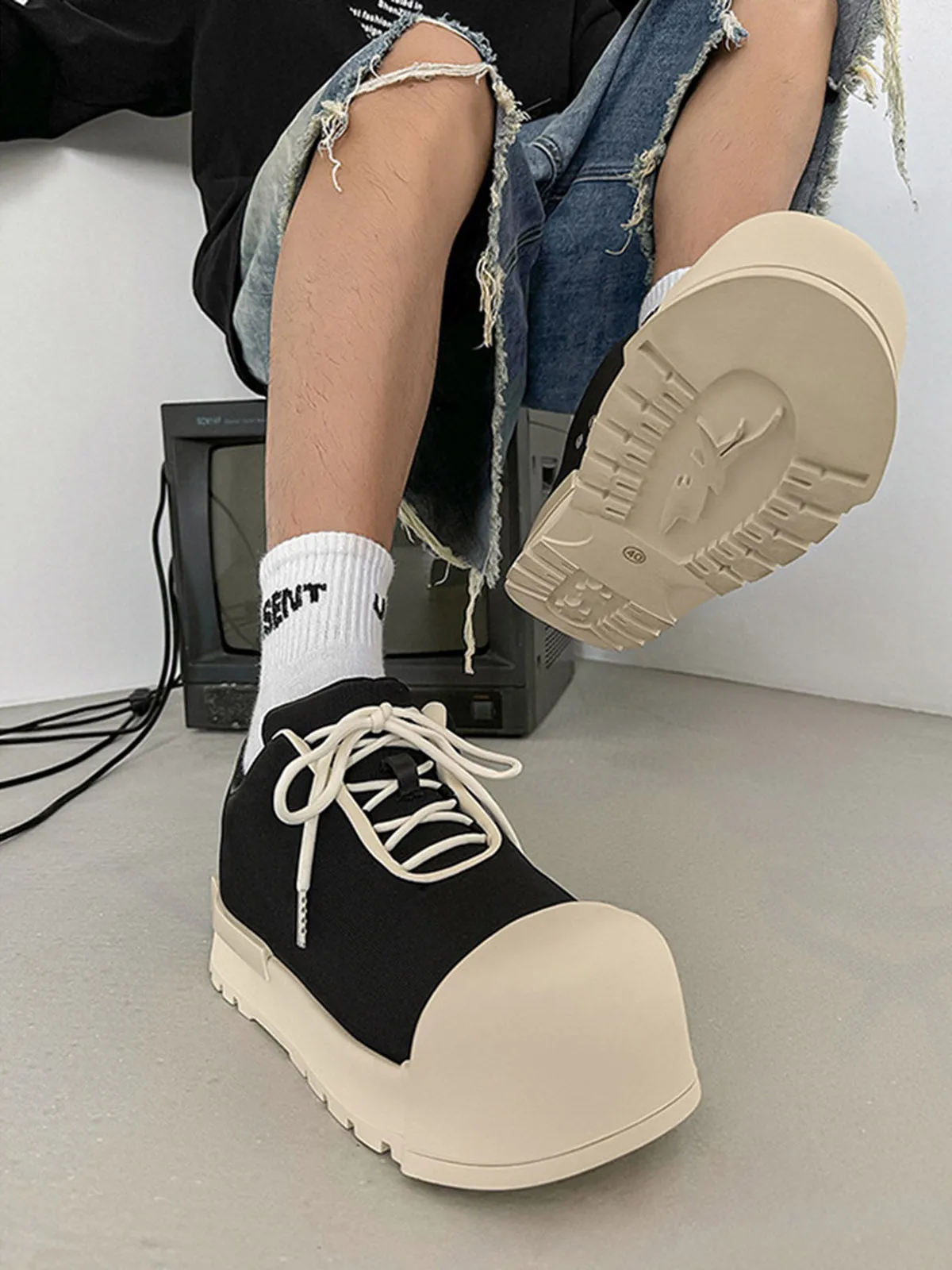 Thesupermade Low Top Canvas Platform Sneakers - 2213 sold by Thesupermade product image thumbnail 5