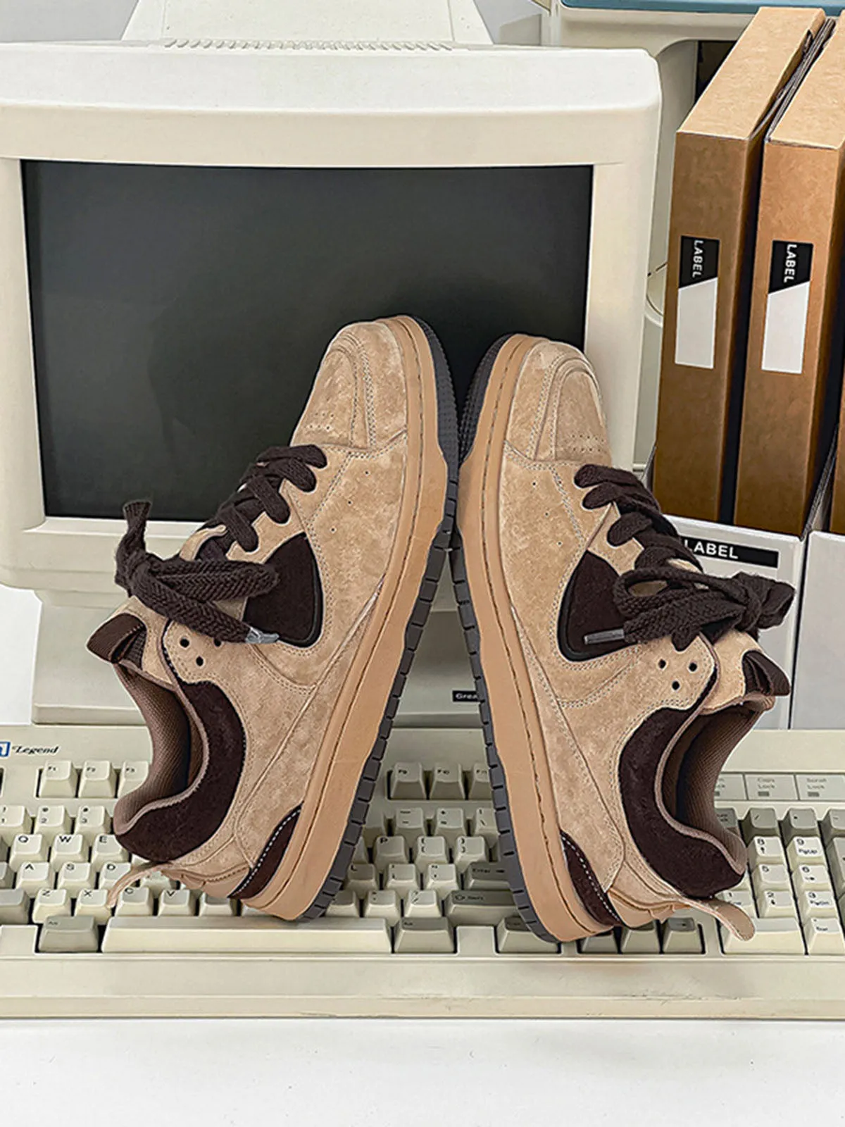 Thesupermade Vintage Skateboard Suede Sneakers sold by Thesupermade product image thumbnail 4