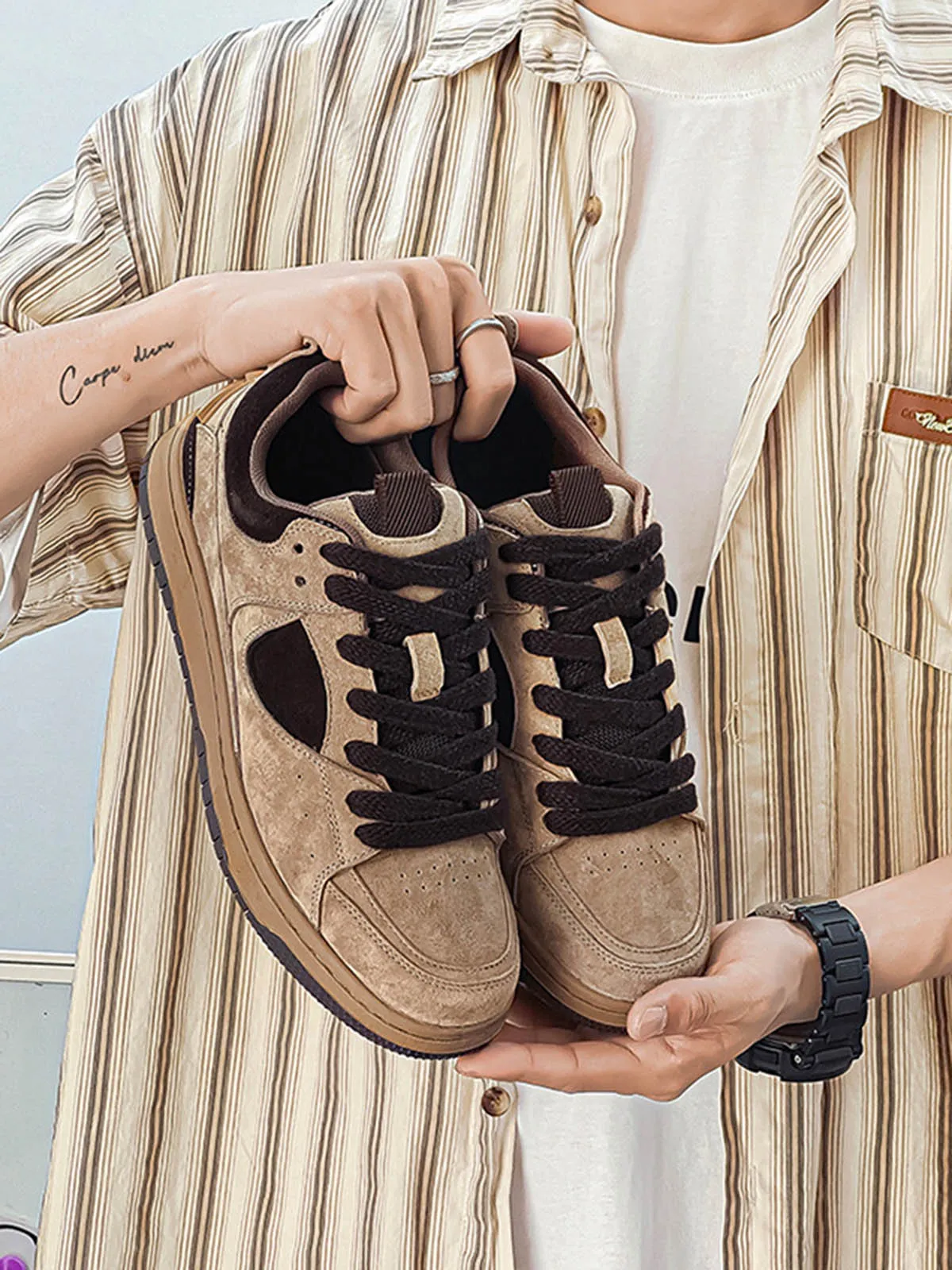 Thesupermade Vintage Skateboard Suede Sneakers sold by Thesupermade product image thumbnail 2