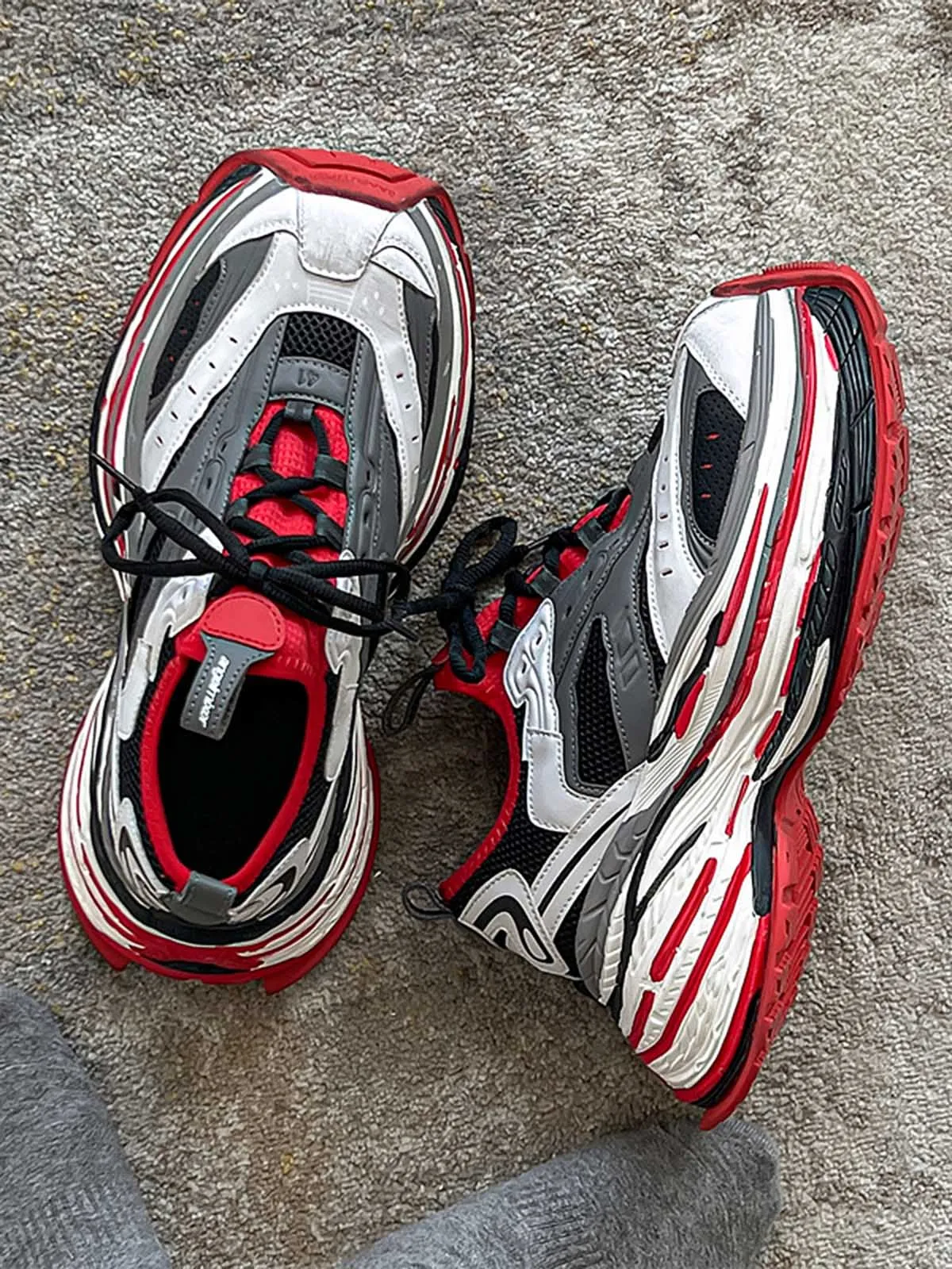 Thesupermade Mesh Contrast Color Platform Sneakers sold by Thesupermade product image thumbnail 2