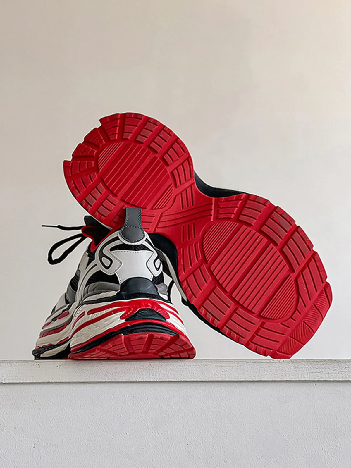 Thesupermade Mesh Contrast Color Platform Sneakers sold by Thesupermade product image thumbnail 3