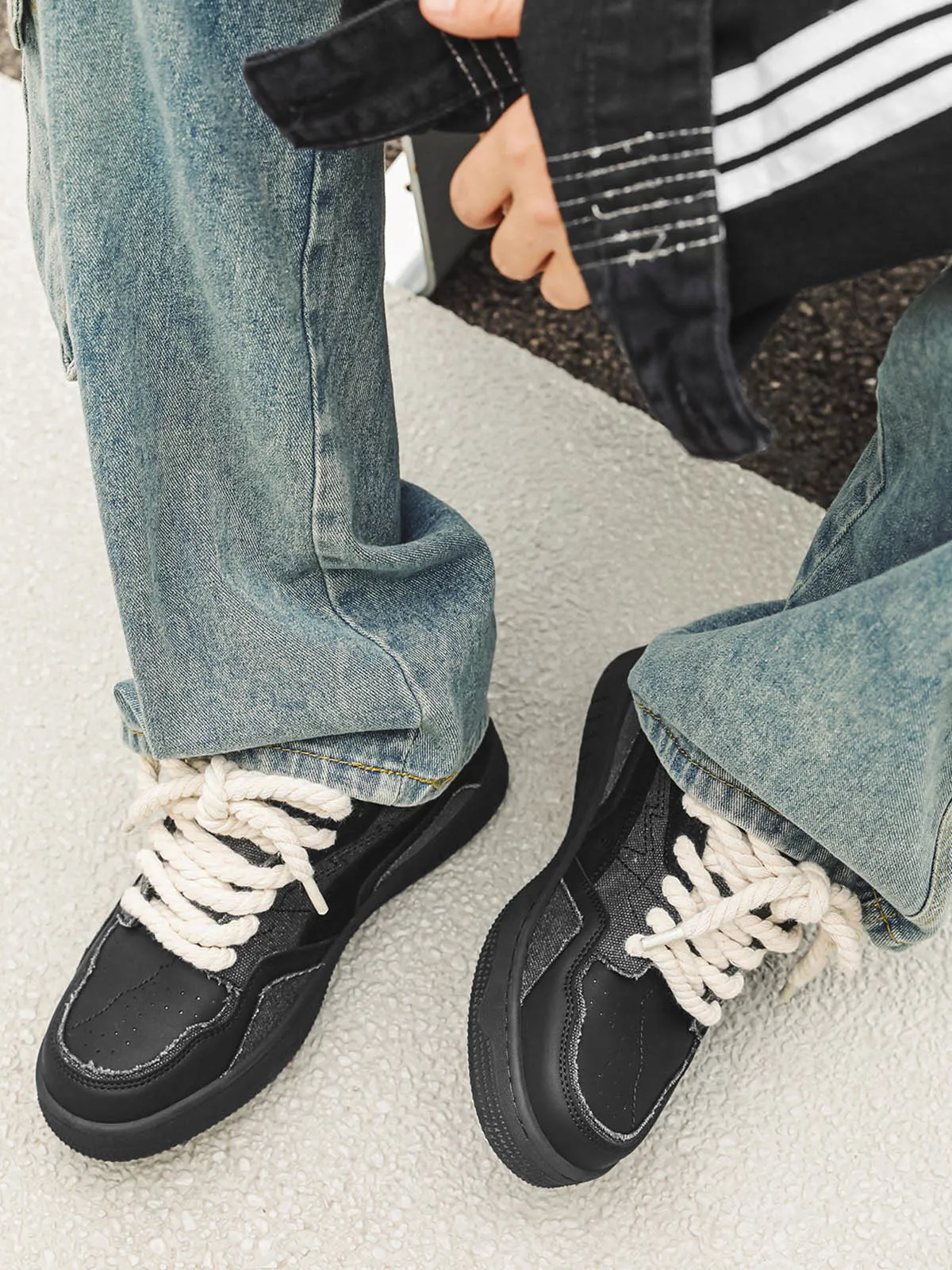 Thesupermade Canvas Splicing Low Top Sneakers sold by Thesupermade product image thumbnail 3