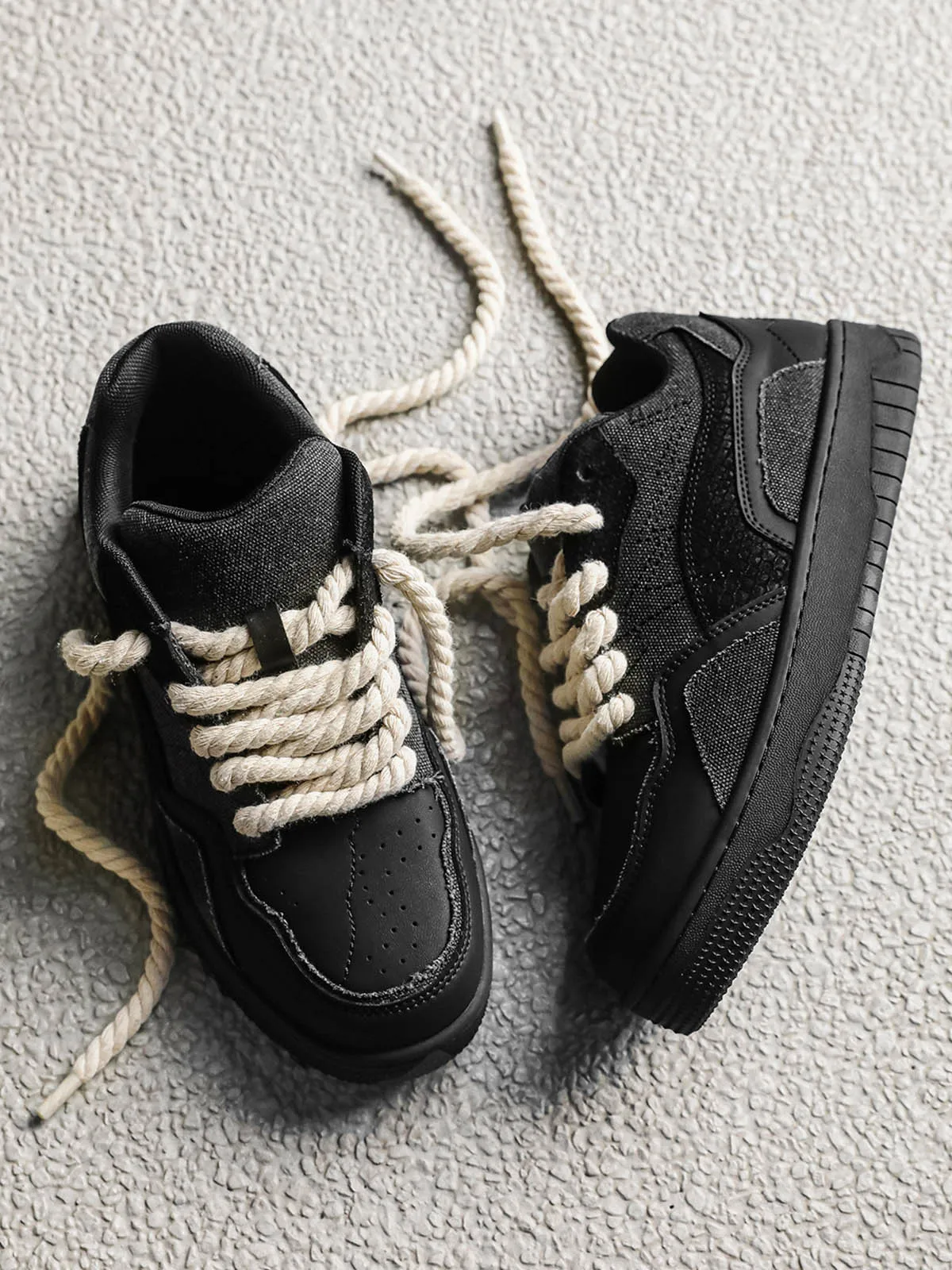 Thesupermade Canvas Splicing Low Top Sneakers sold by Thesupermade product image thumbnail 2