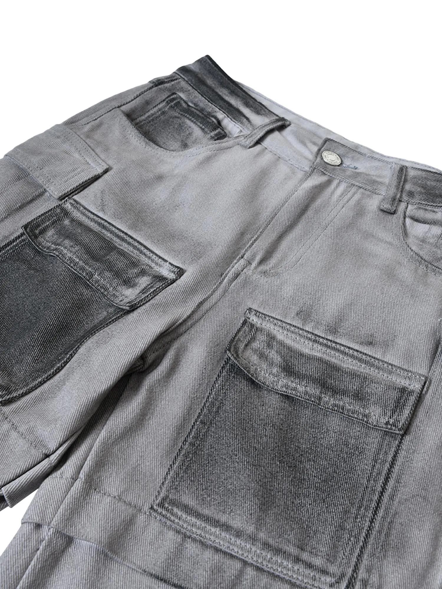 Thesupermade High Street Hip Hop Distressed Washed Work Jeans sold by Thesupermade product image thumbnail 4