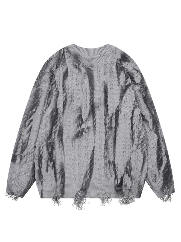 Thesupermade Raw Edge Distressed Sweater sold by Thesupermade