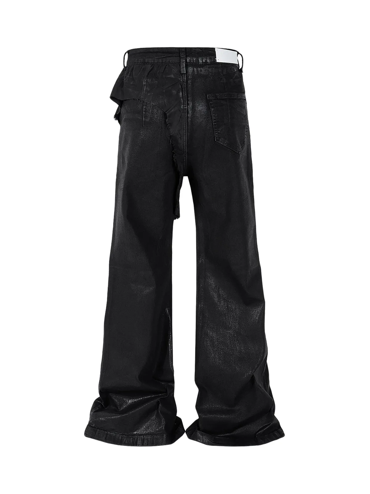 Thesupermade Black Wax Coated Flare Jeans - 2212 sold by Thesupermade product image thumbnail 2